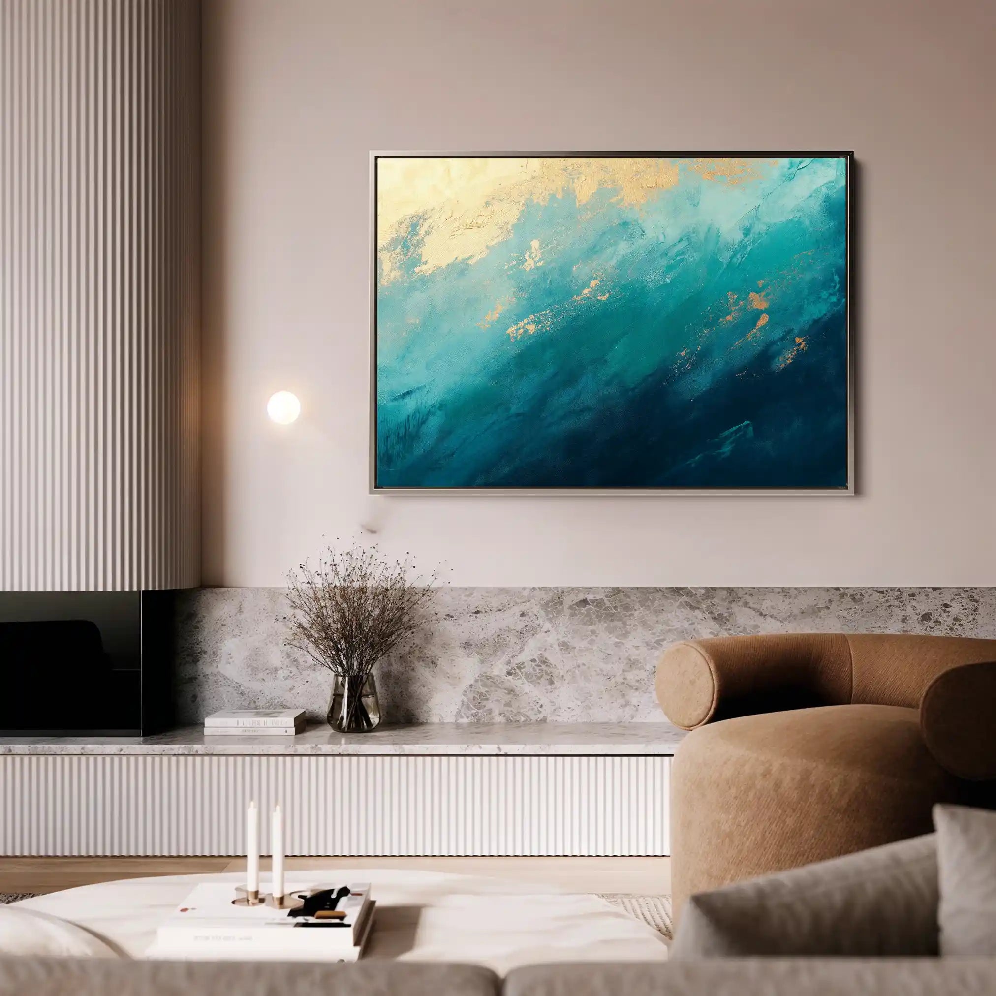 Abstract 511 Canvas Art 60 x 40 cm / Black