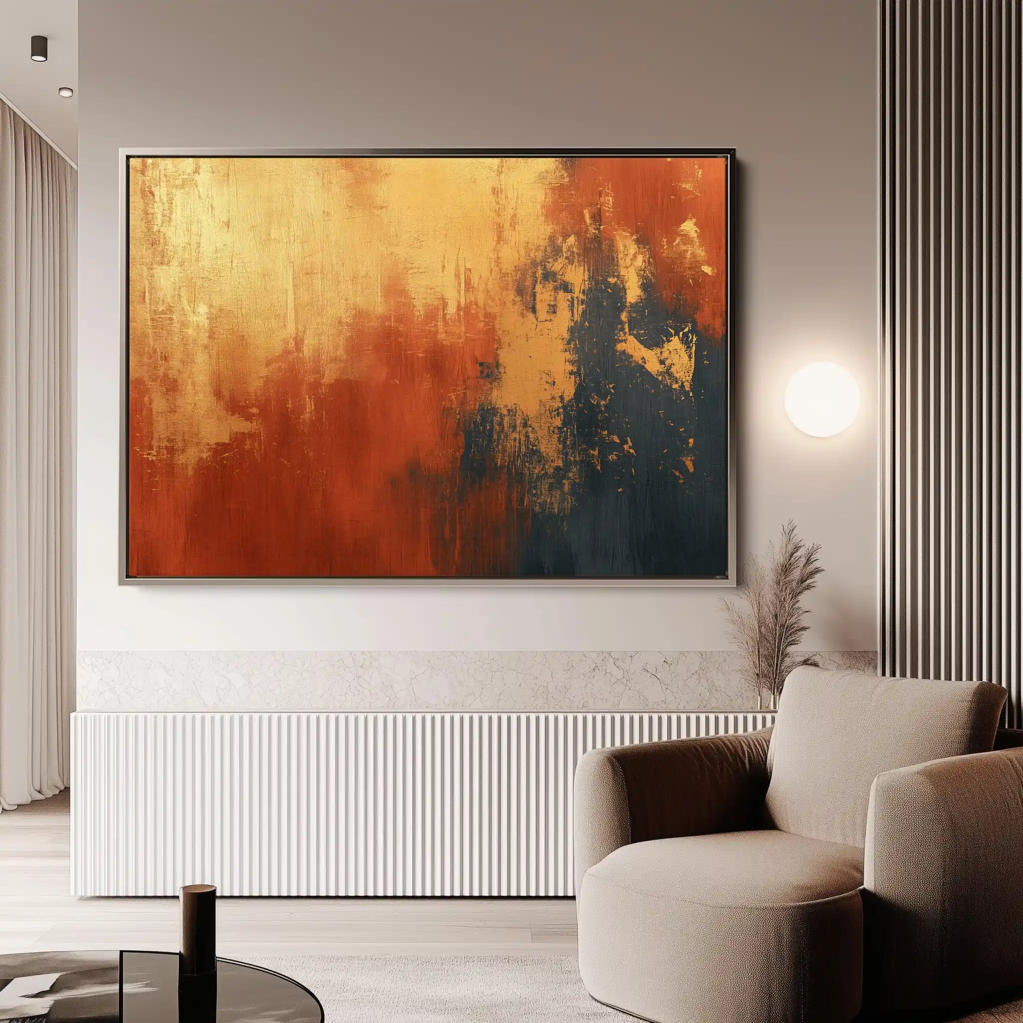 Abstract 513 Canvas Art 60 x 40 cm / Black