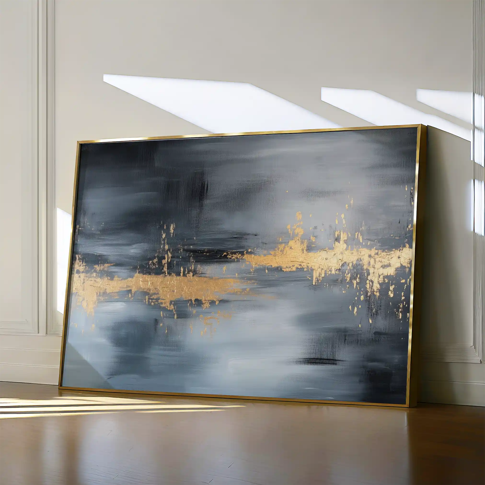 Abstract 517 Canvas Art 60 x 40 cm / Black