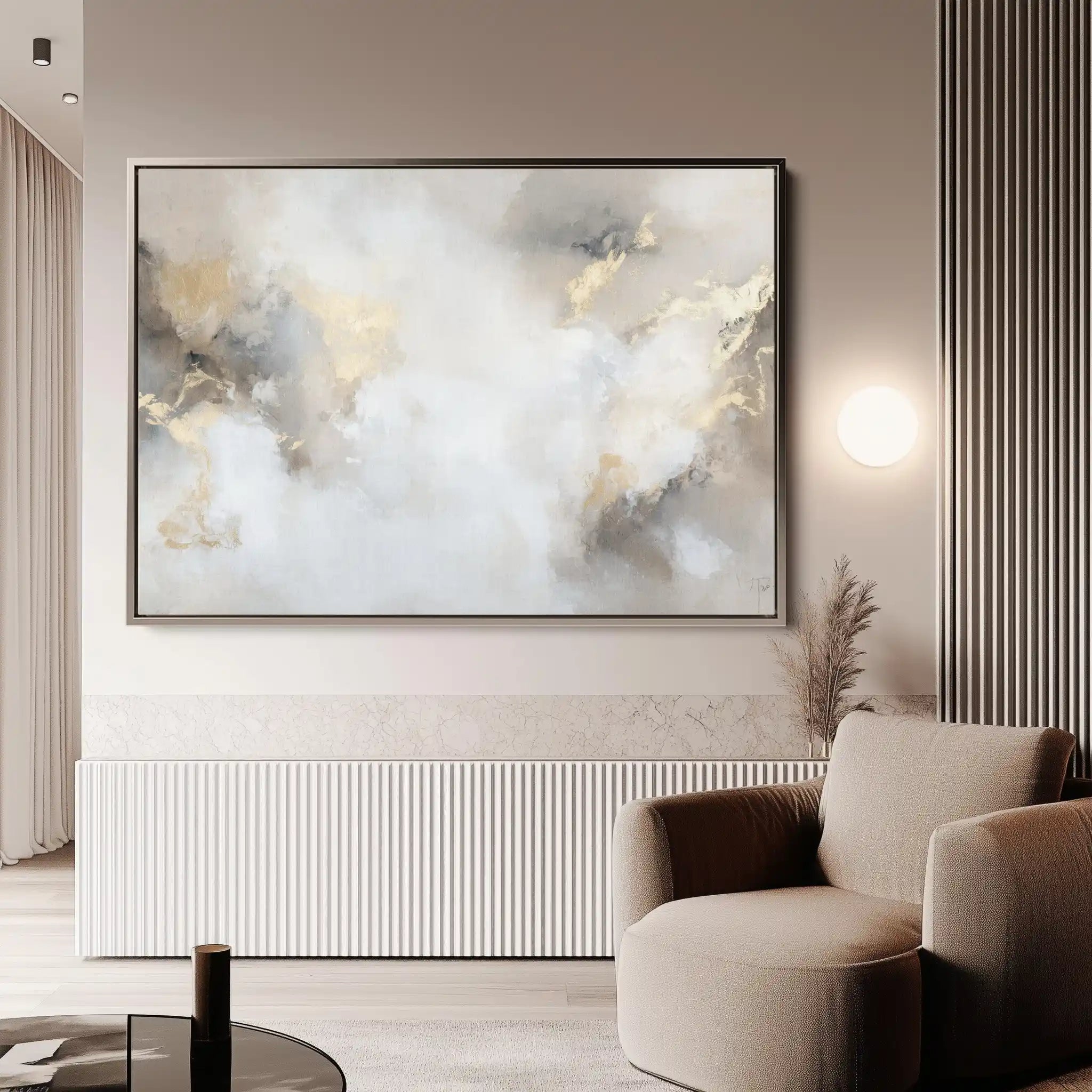 Abstract 519 Canvas Art 60 x 40 cm / Black