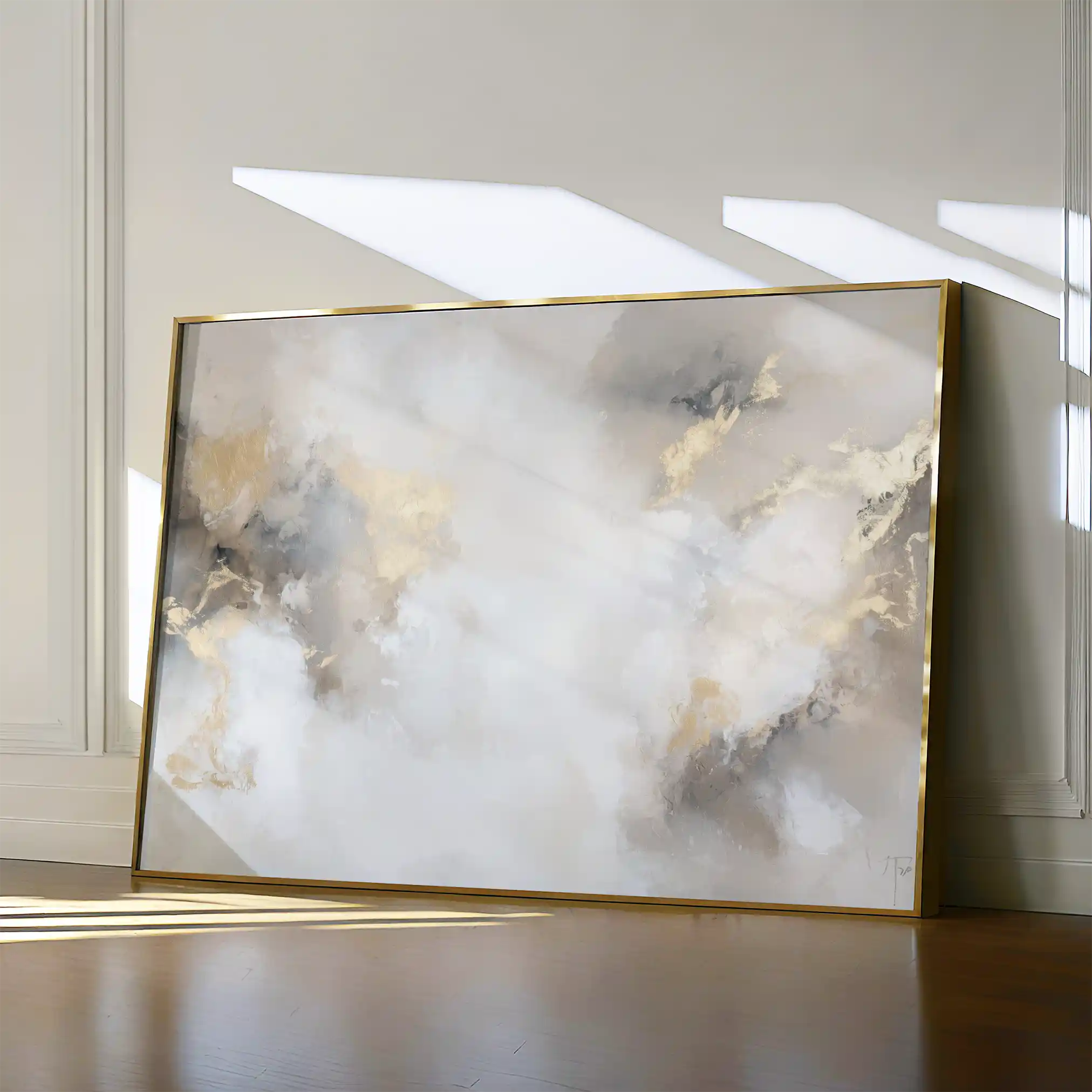 Abstract 519 Canvas Art 60 x 40 cm / Black