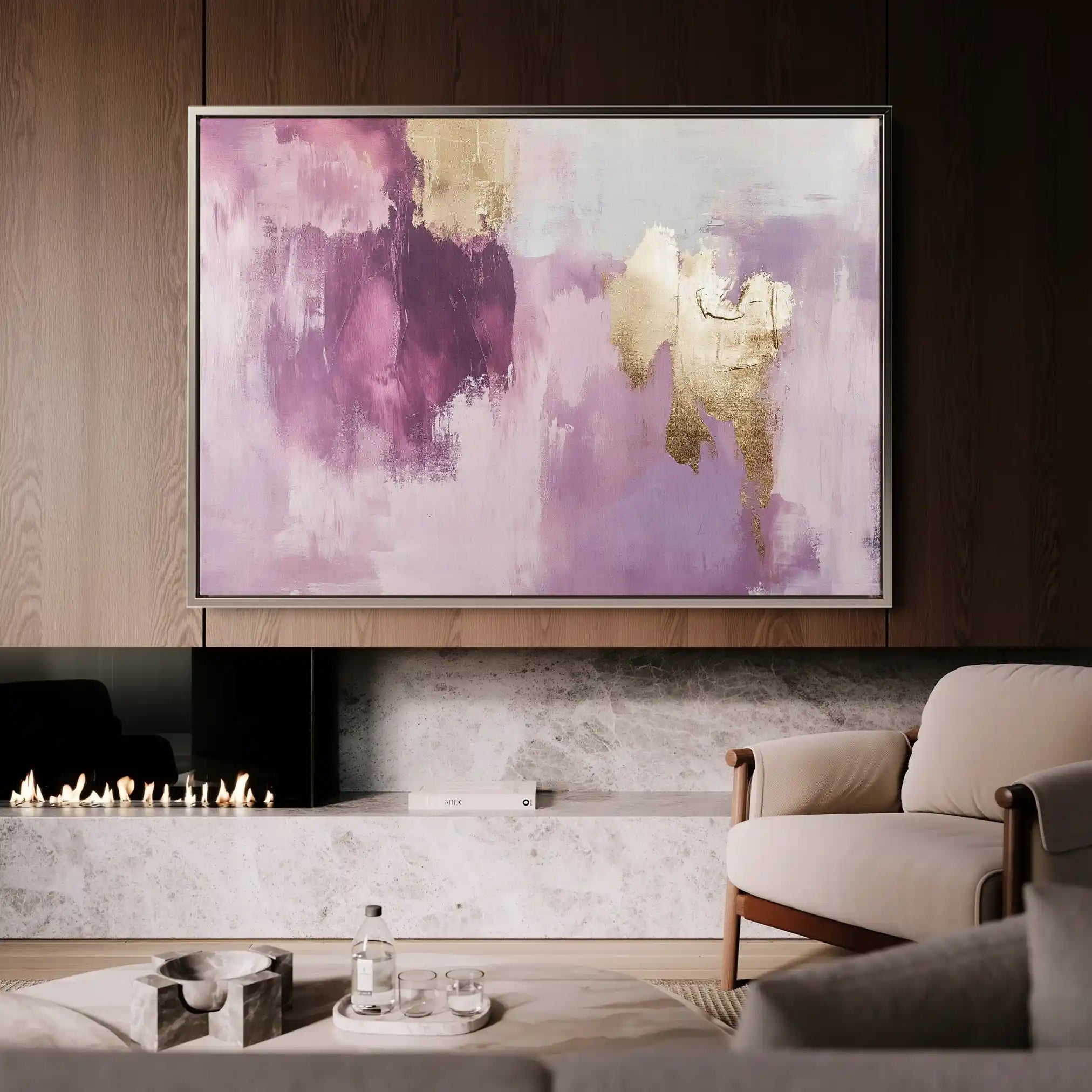 Abstract 521 Canvas Art 60 x 40 cm / Black