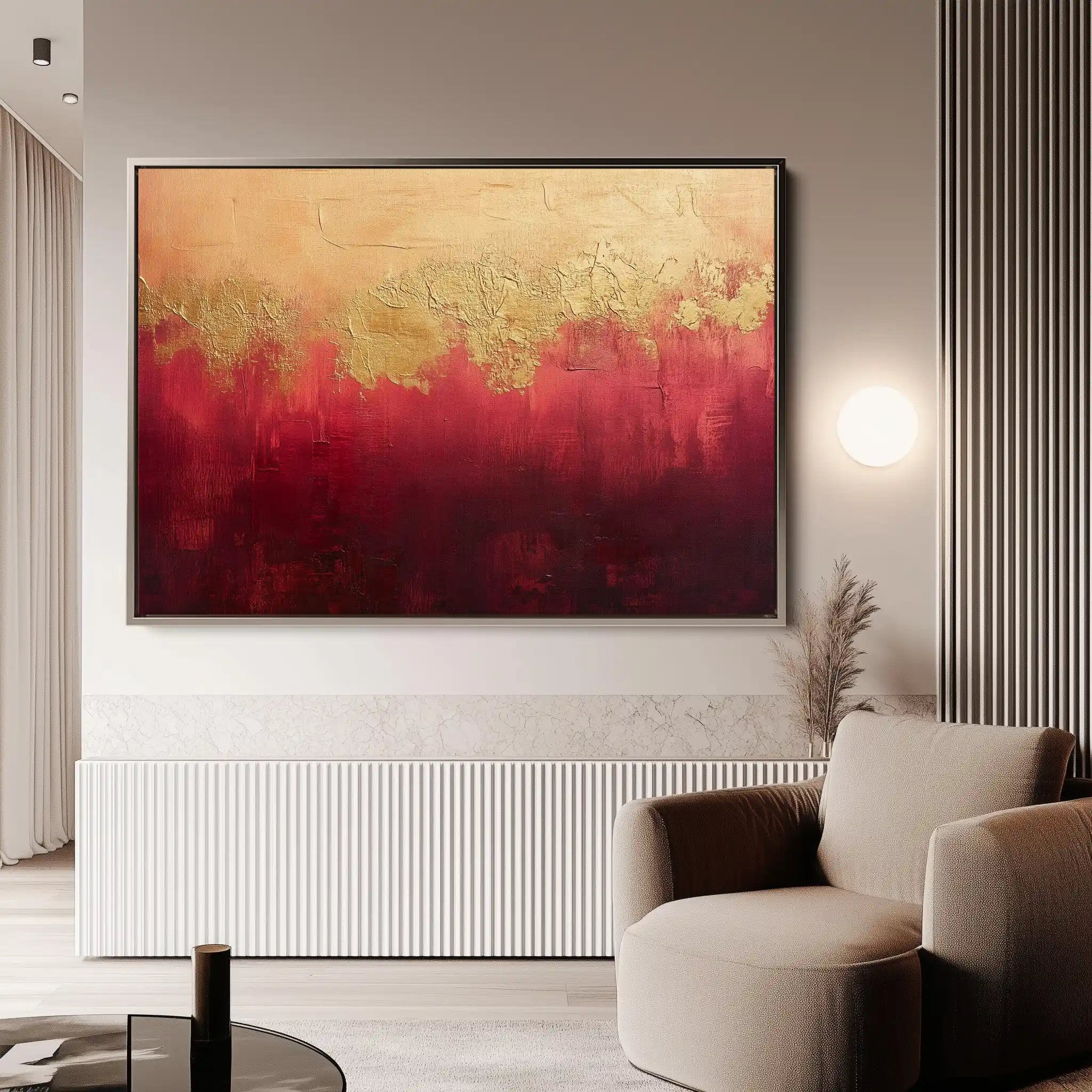 Abstract 522 Canvas Art 60 x 40 cm / Black