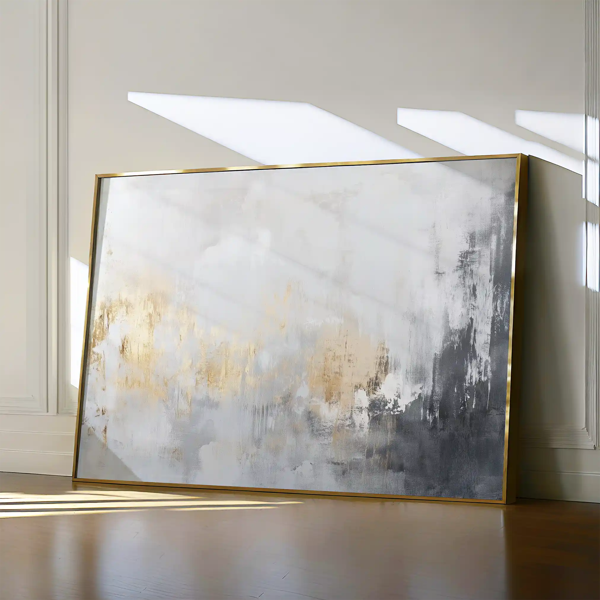 Abstract 524 Canvas Art 60 x 40 cm / Black