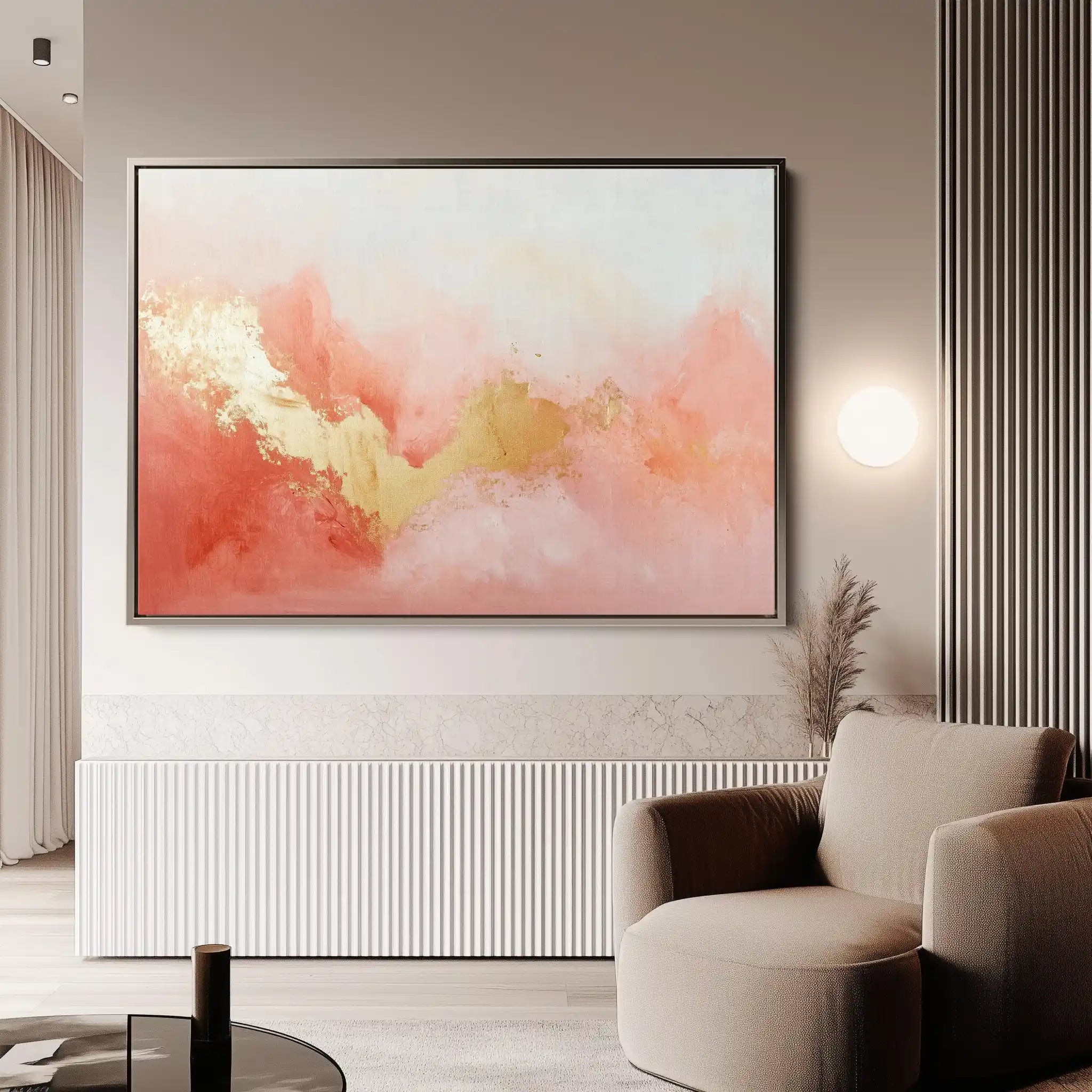 Abstract 525 Canvas Art 60 x 40 cm / Black