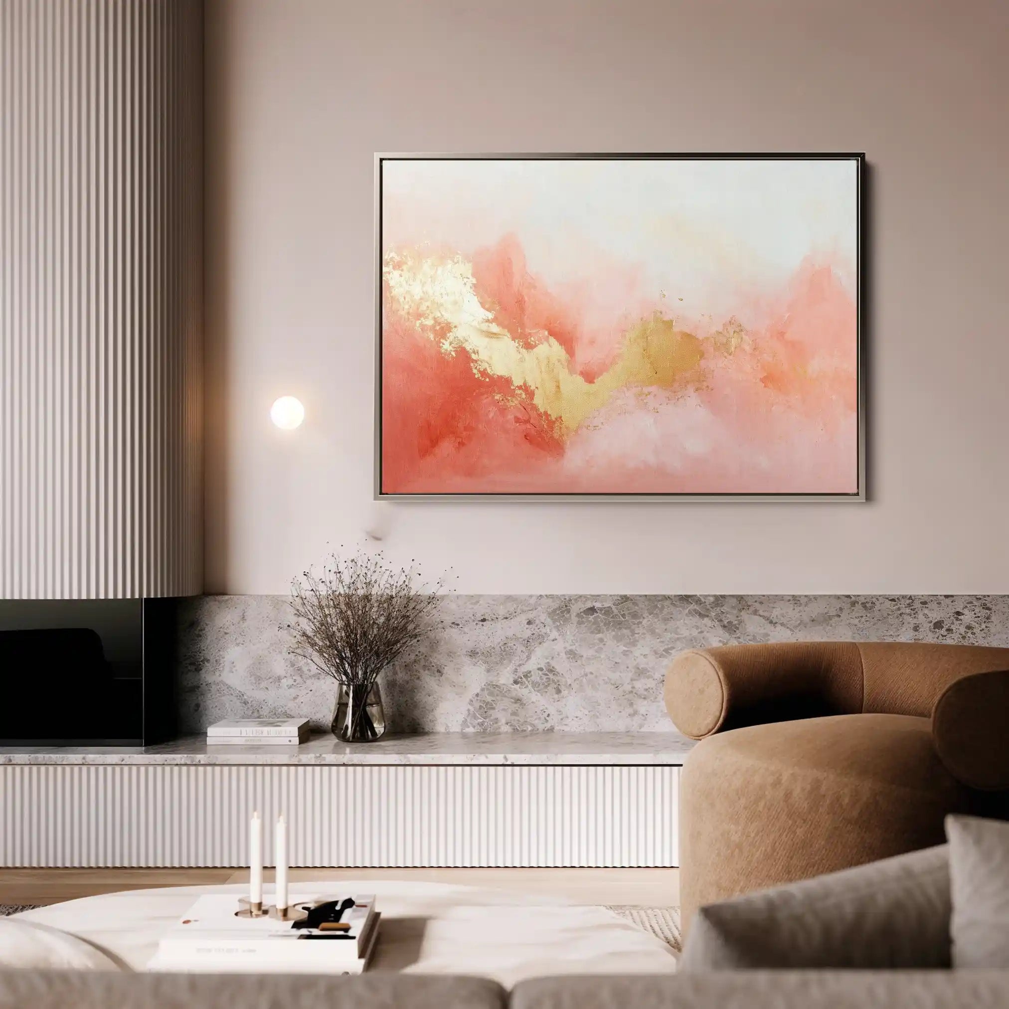 Abstract 525 Canvas Art 60 x 40 cm / Black