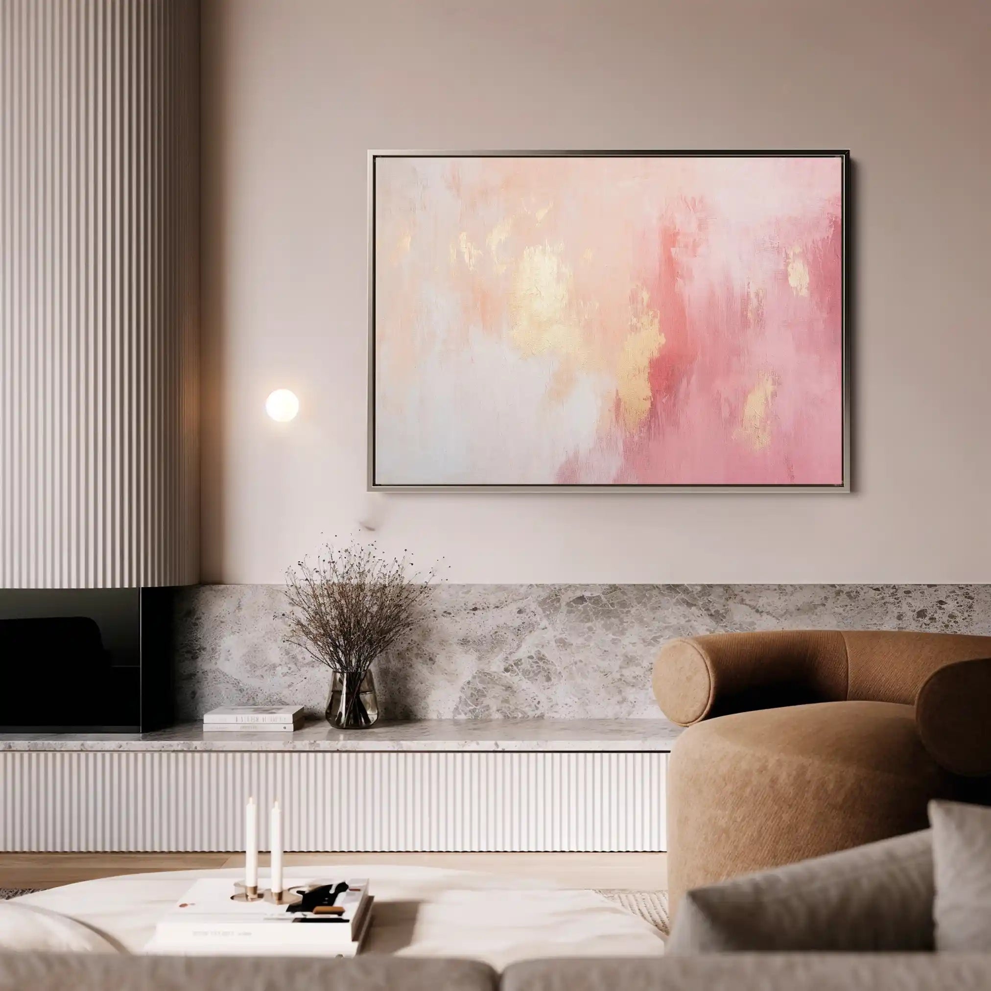 Abstract 526 Canvas Art 60 x 40 cm / Black