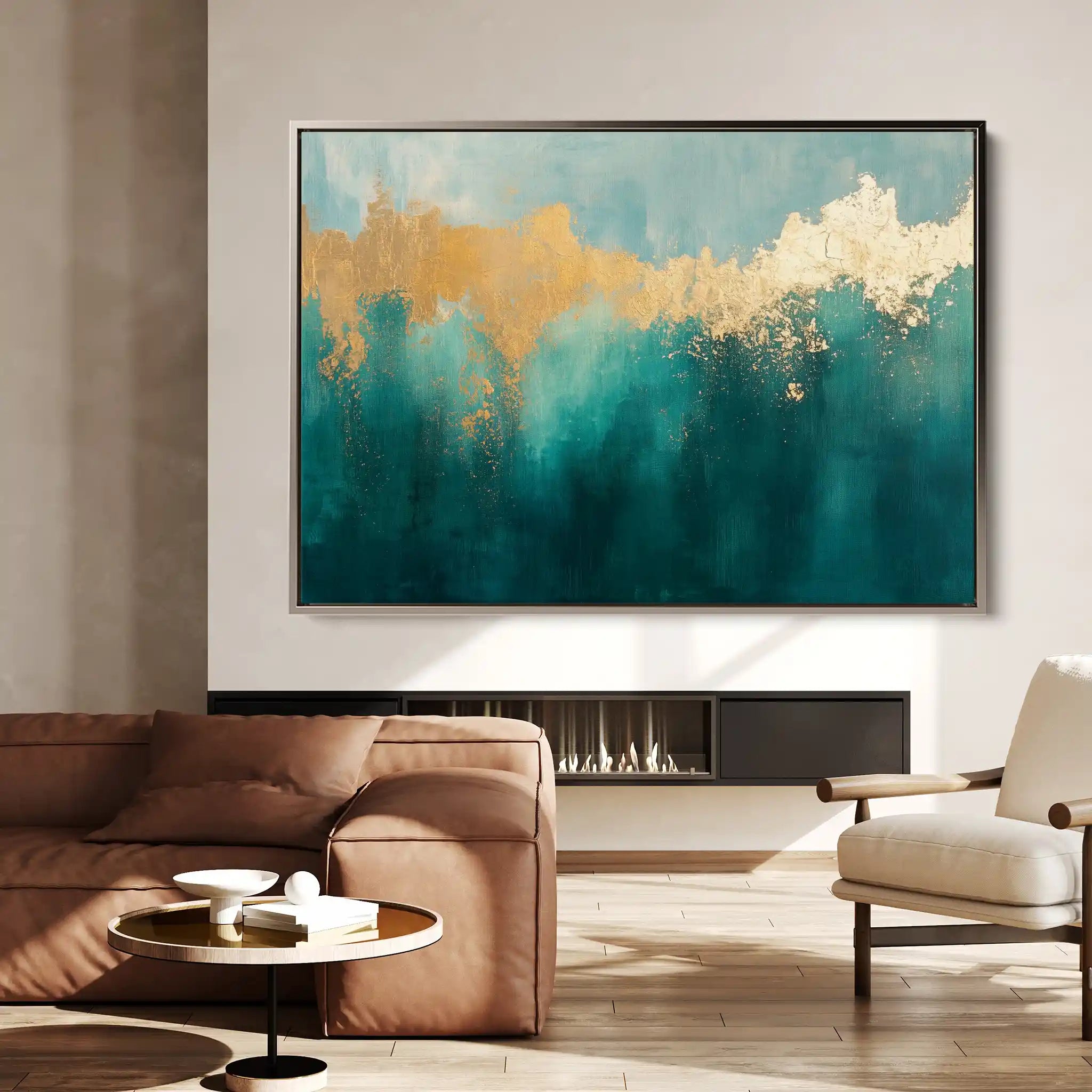Abstract 527 Canvas Art 60 x 40 cm / Black