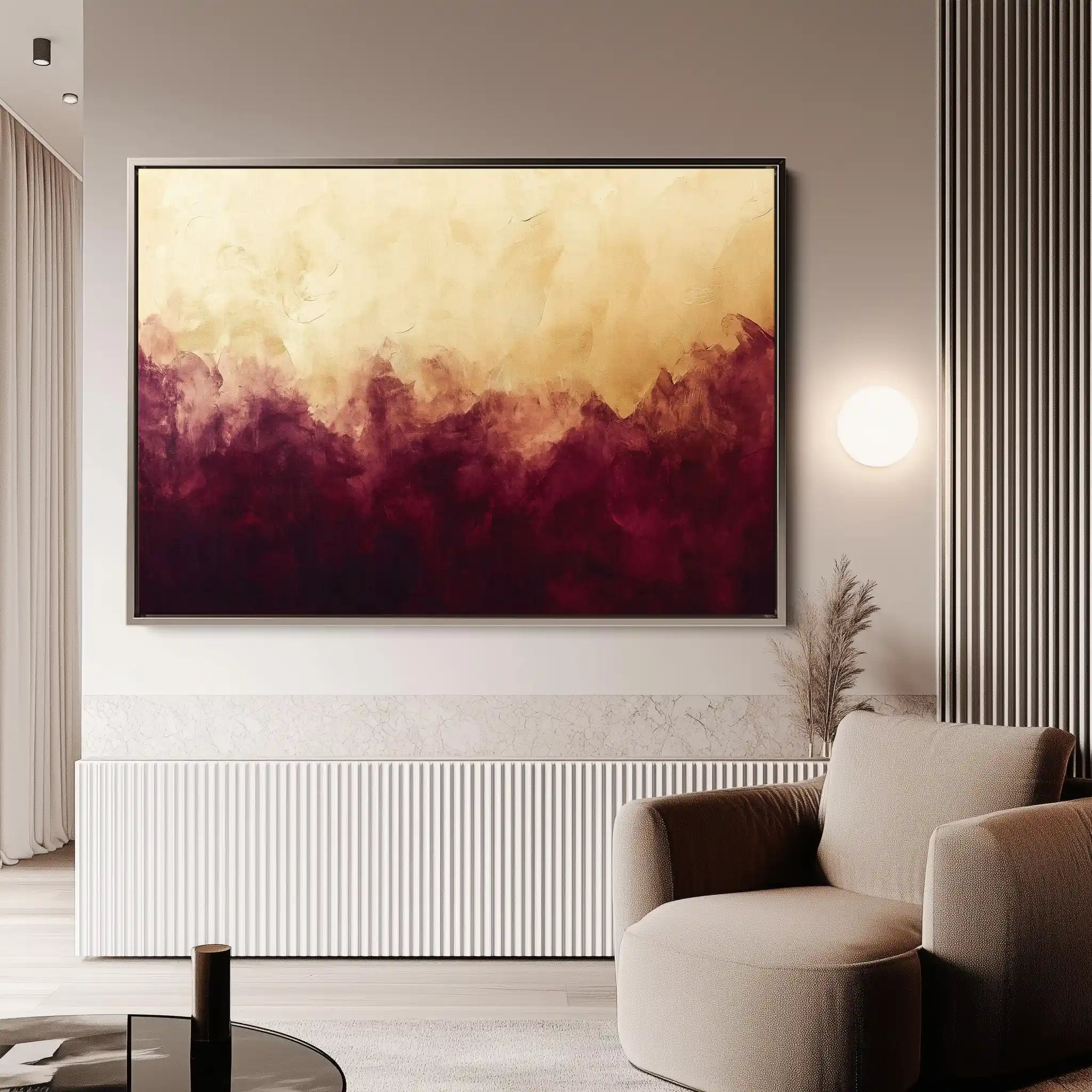 Abstract 528 Canvas Art 60 x 40 cm / Black