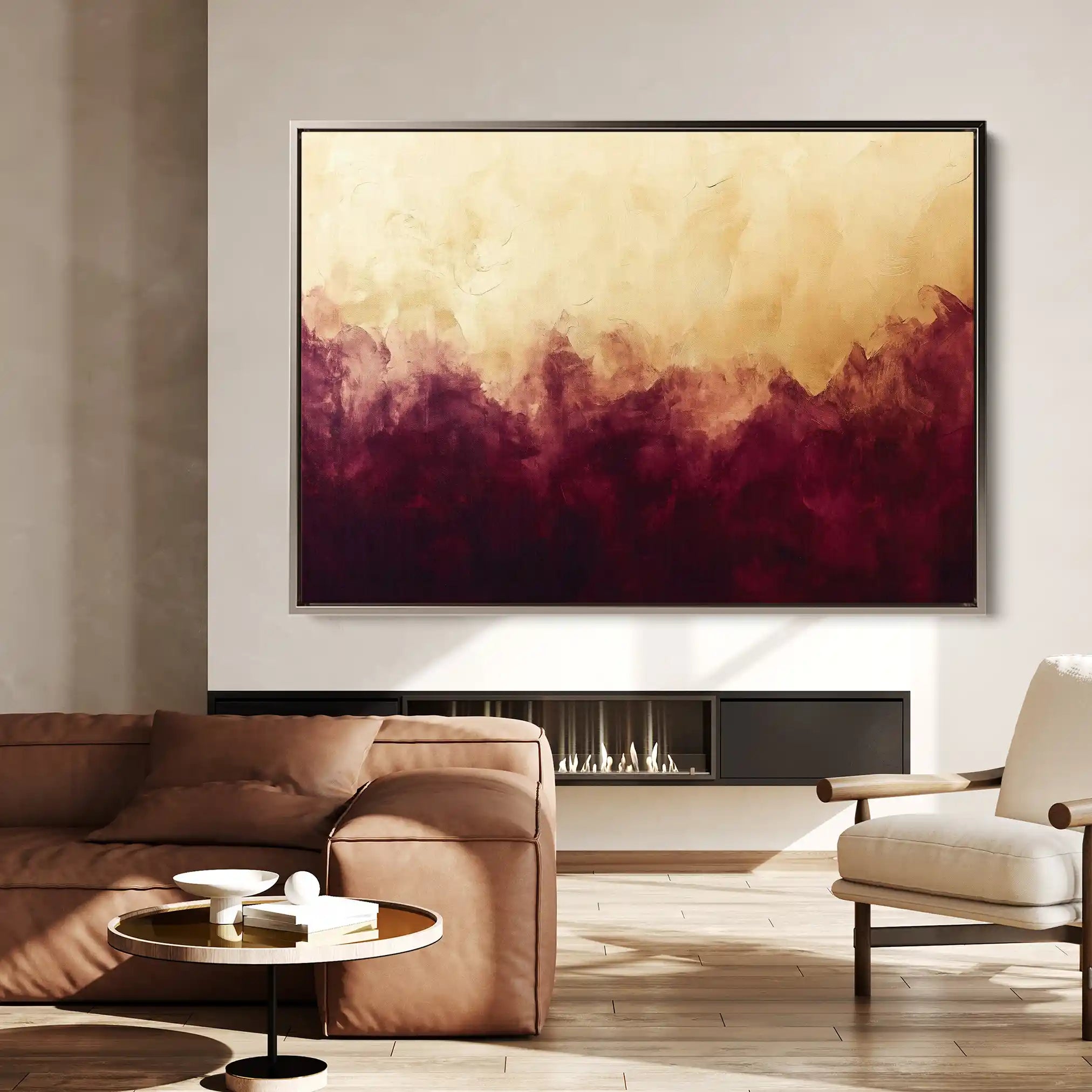Abstract 528 Canvas Art 60 x 40 cm / Black