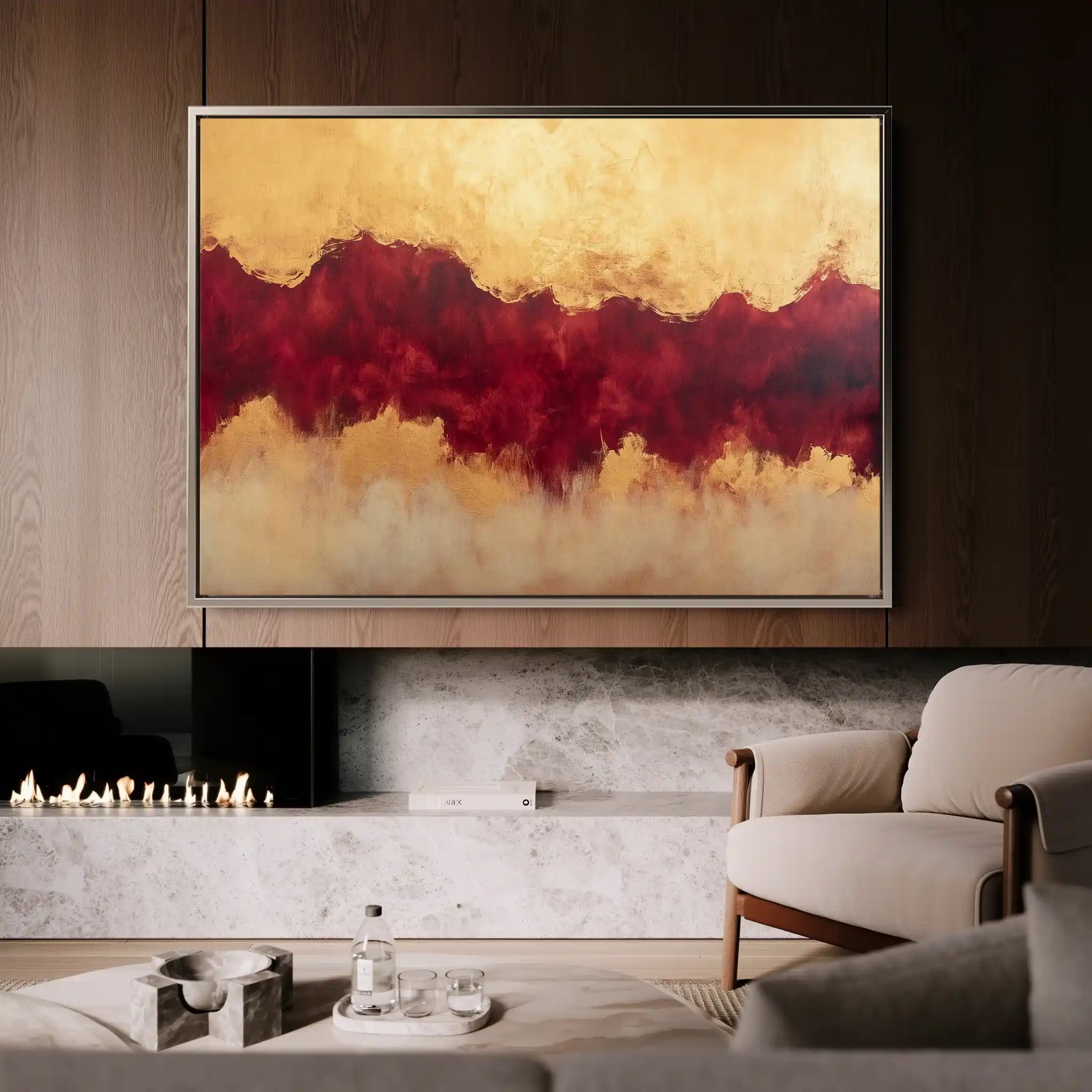 Abstract 529 Canvas Art 60 x 40 cm / Black