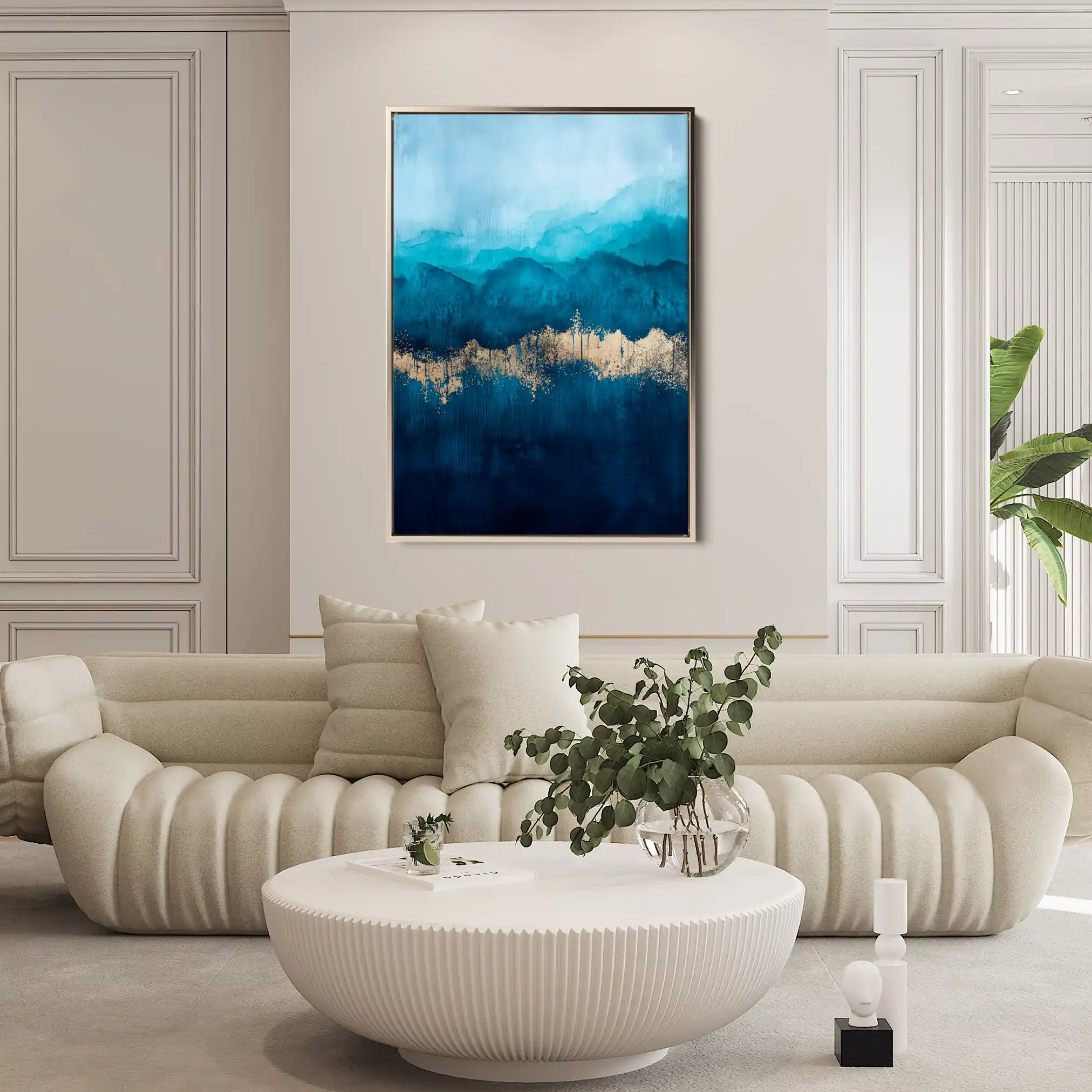 Abstract 530 Canvas Art 60 x 40 cm / Black