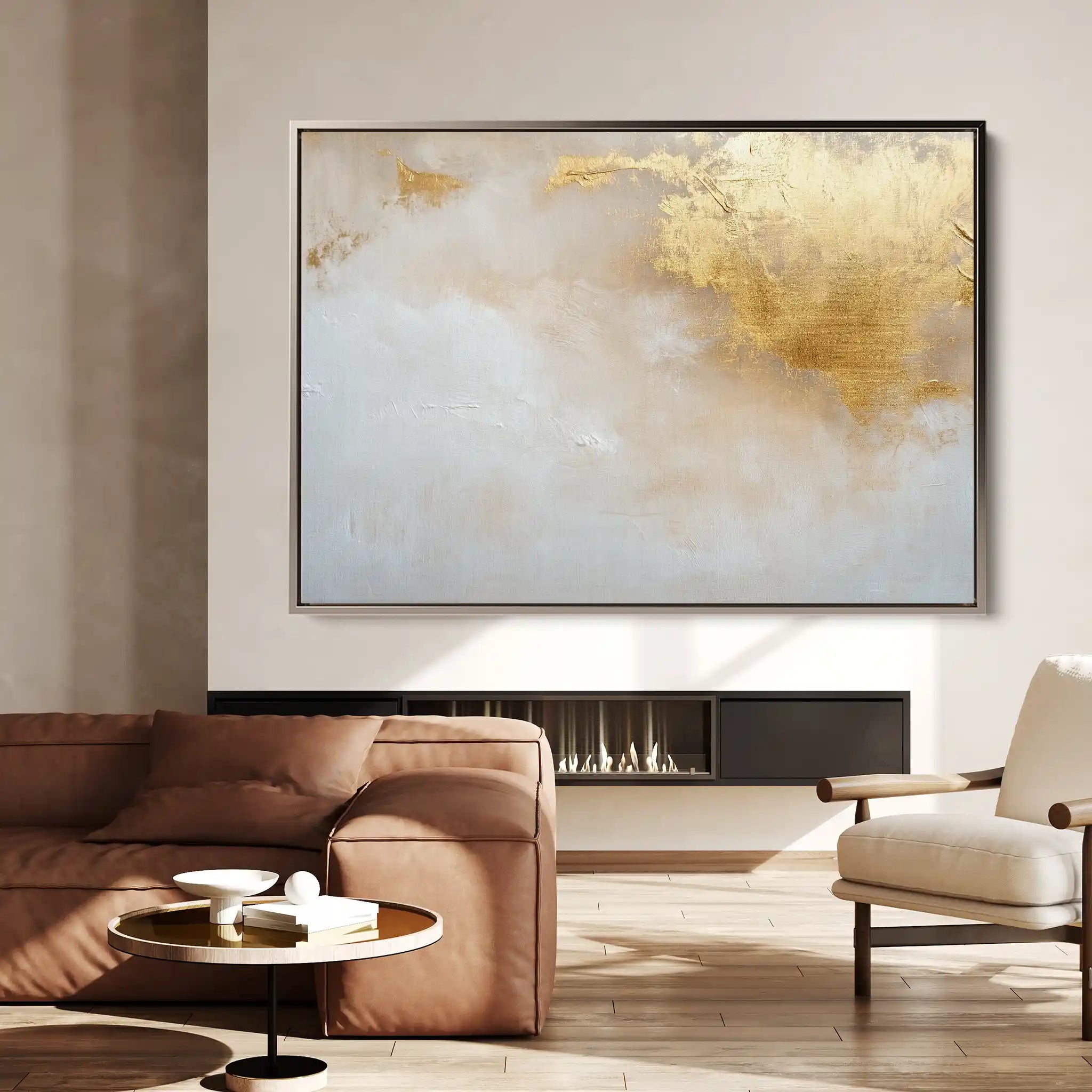 Abstract 531 Canvas Art 60 x 40 cm / Black