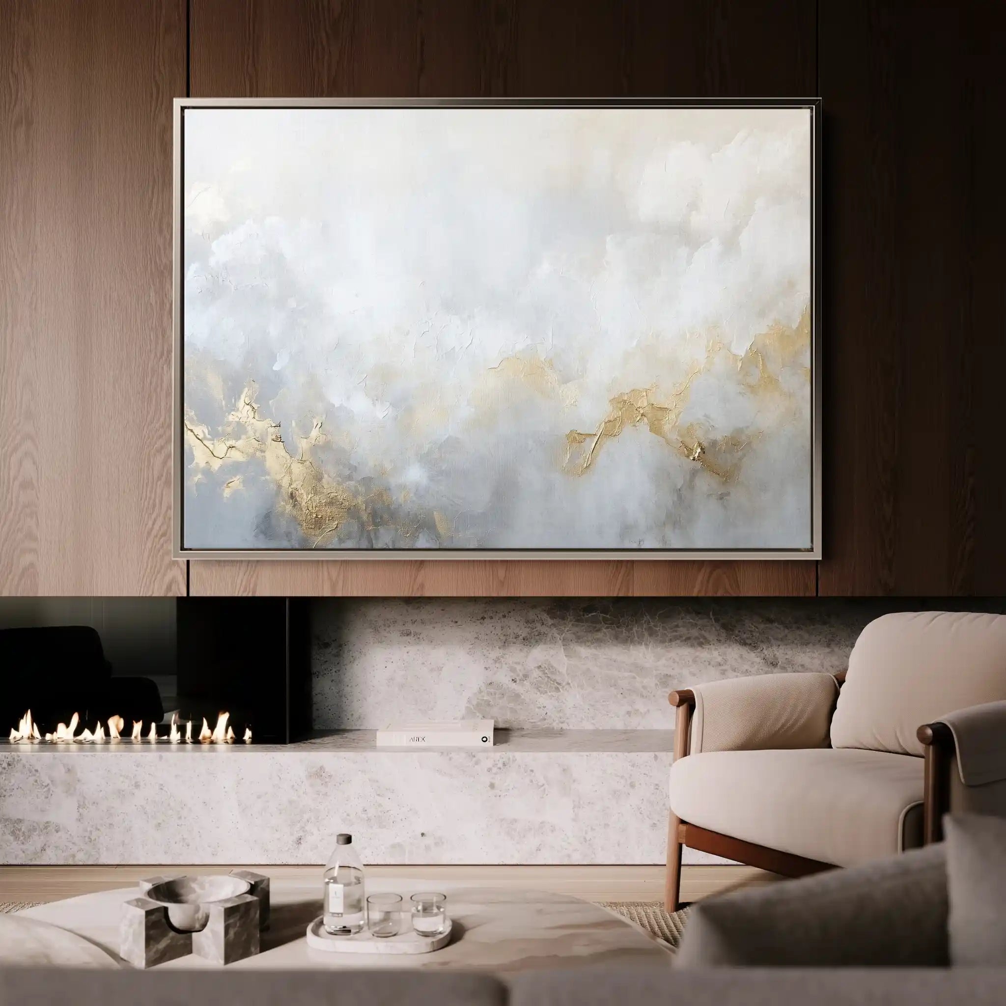 Abstract 533 Canvas Art 60 x 40 cm / Black