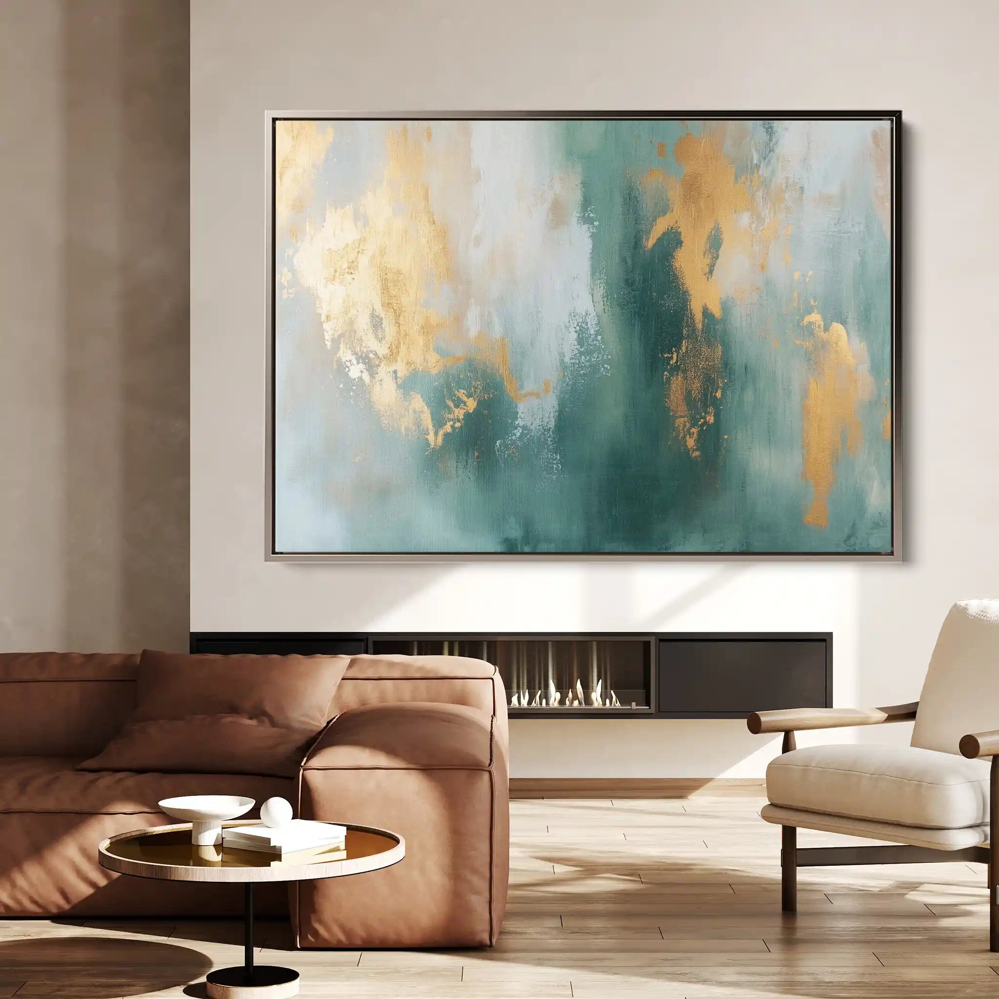 Abstract 534 Canvas Art 60 x 40 cm / Black