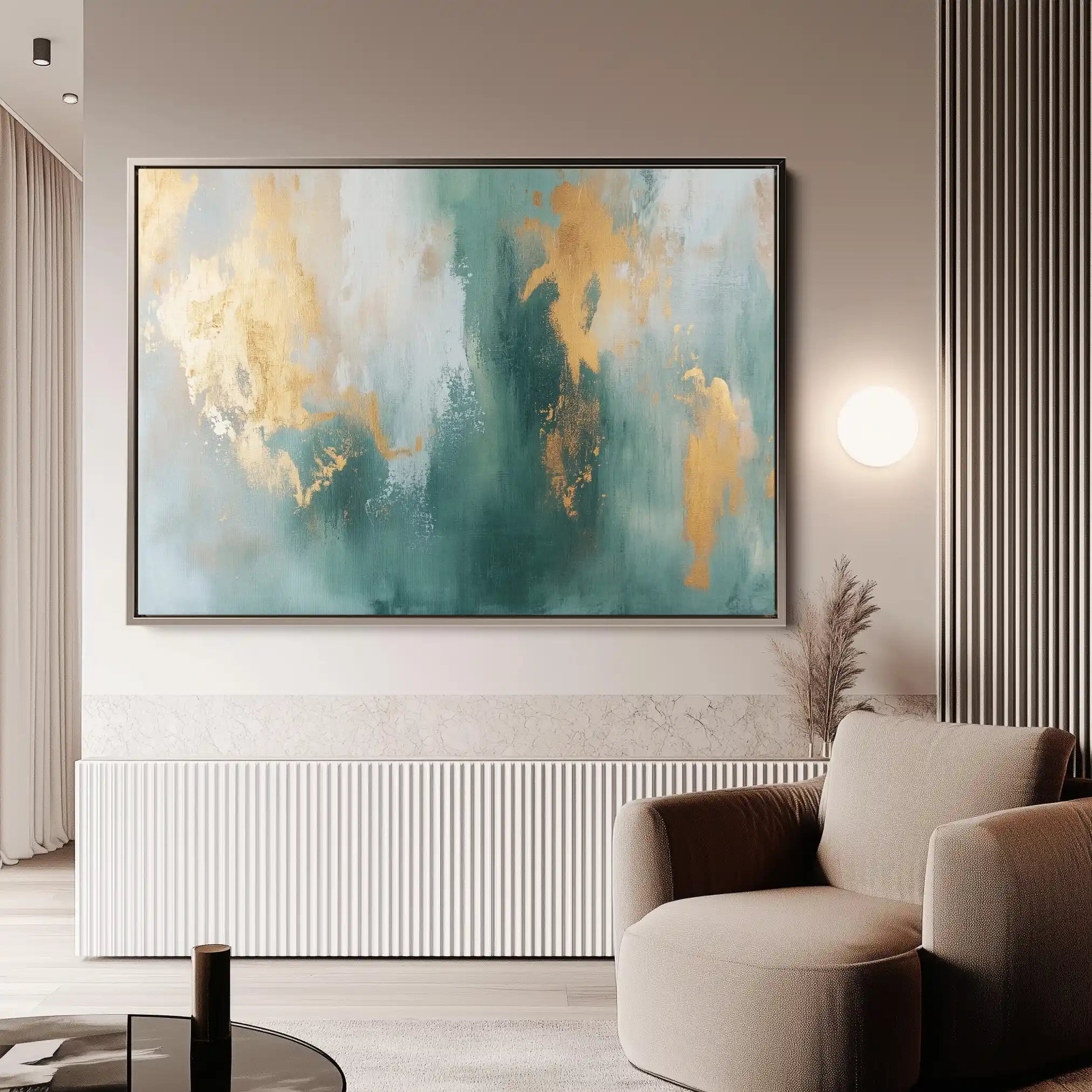 Abstract 534 Canvas Art 60 x 40 cm / Black