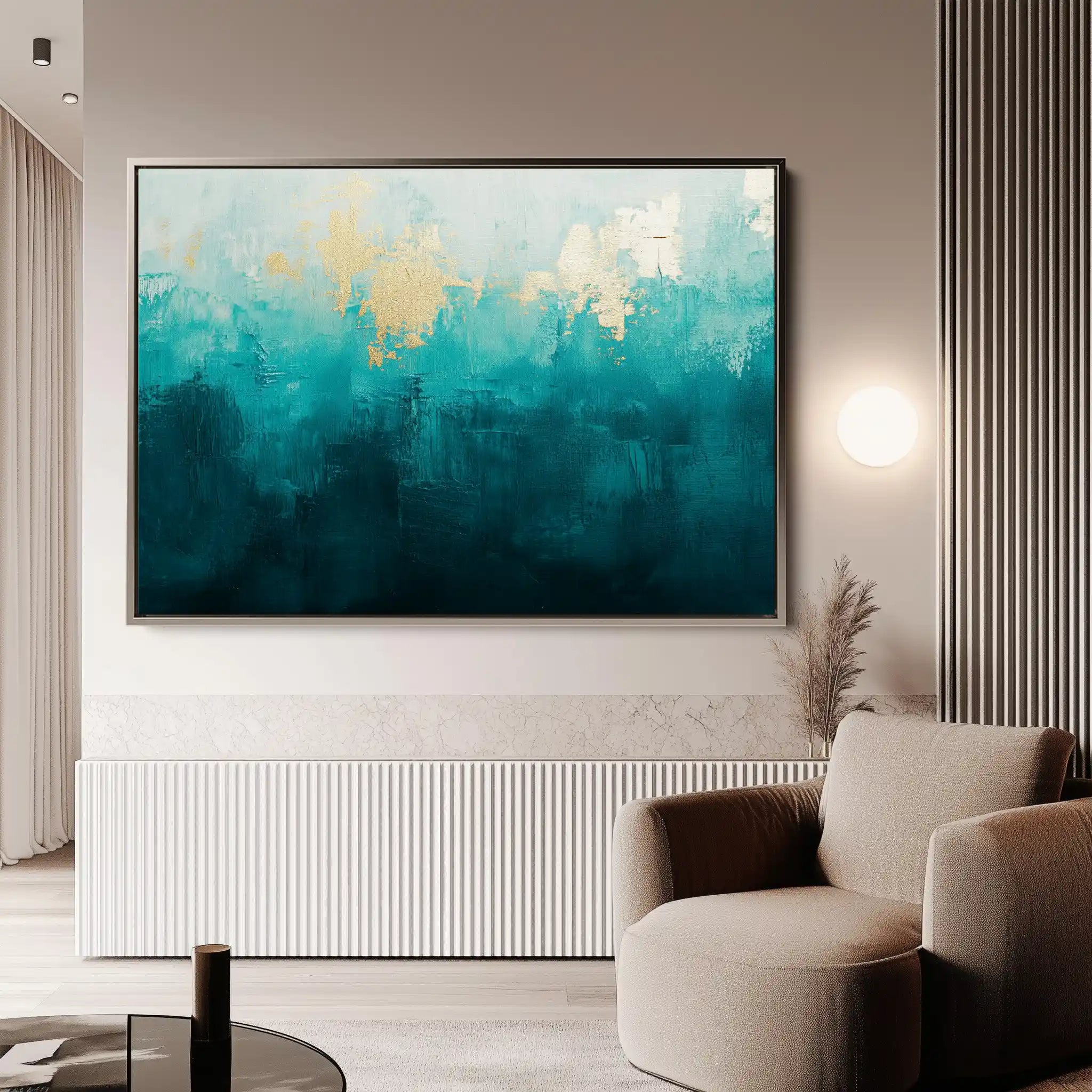 Abstract 535 Canvas Art 60 x 40 cm / Black