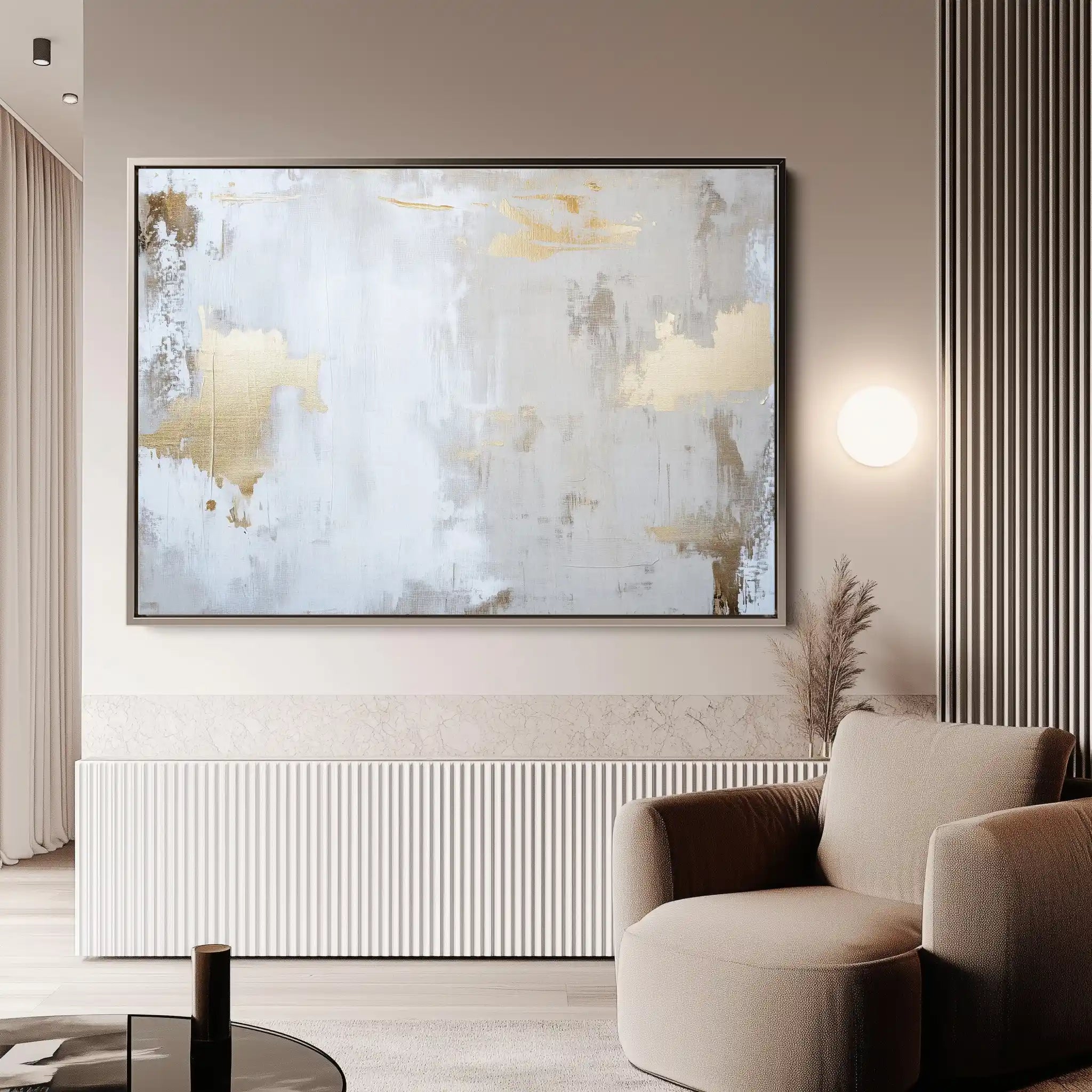 Abstract 538 Canvas Art 60 x 40 cm / Black