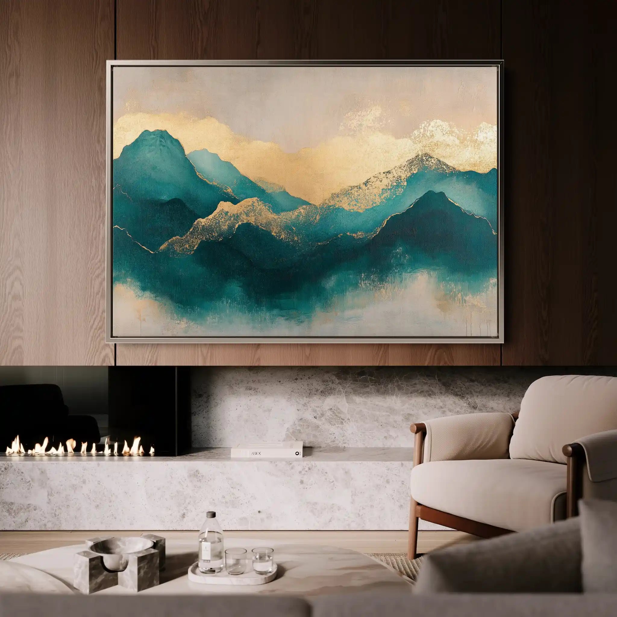 Abstract 539 Canvas Art 60 x 40 cm / Black