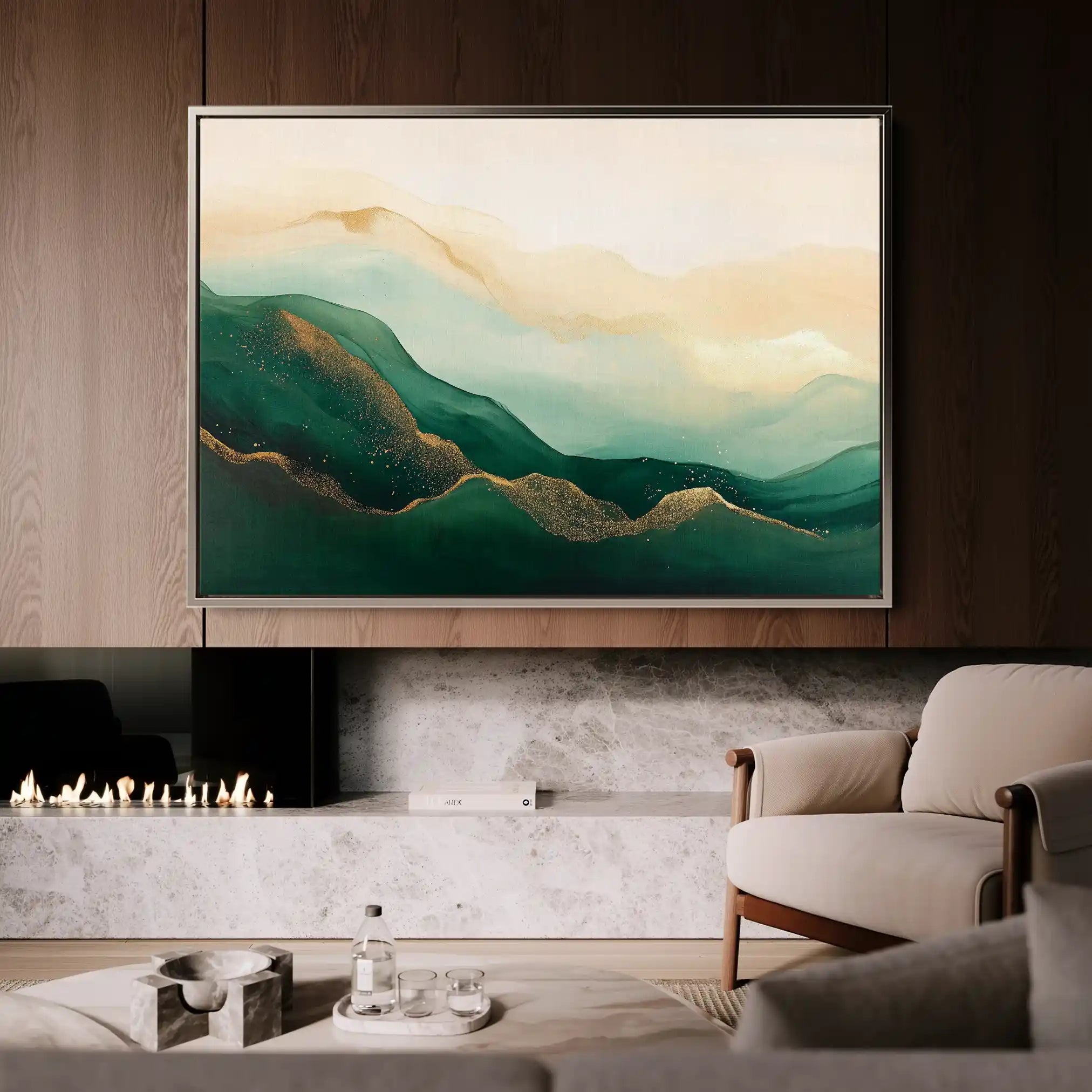 Abstract 540 Canvas Art 60 x 40 cm / Black