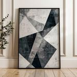 Abstract 541 Canvas Art 60 x 40 cm / Black