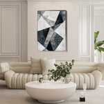 Abstract 541 Canvas Art 60 x 40 cm / Black