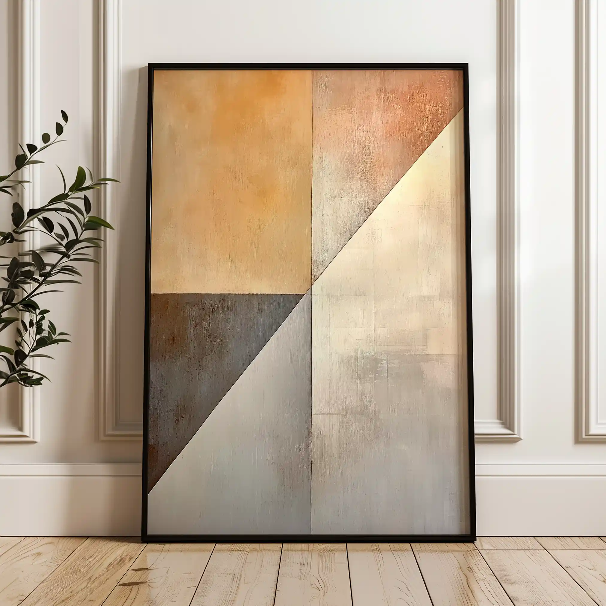 Abstract 543 Canvas Art 60 x 40 cm / Black