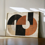 Abstract 547 Canvas Art 60 x 40 cm / Black