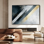 Abstract 548 Canvas Art 60 x 40 cm / Black