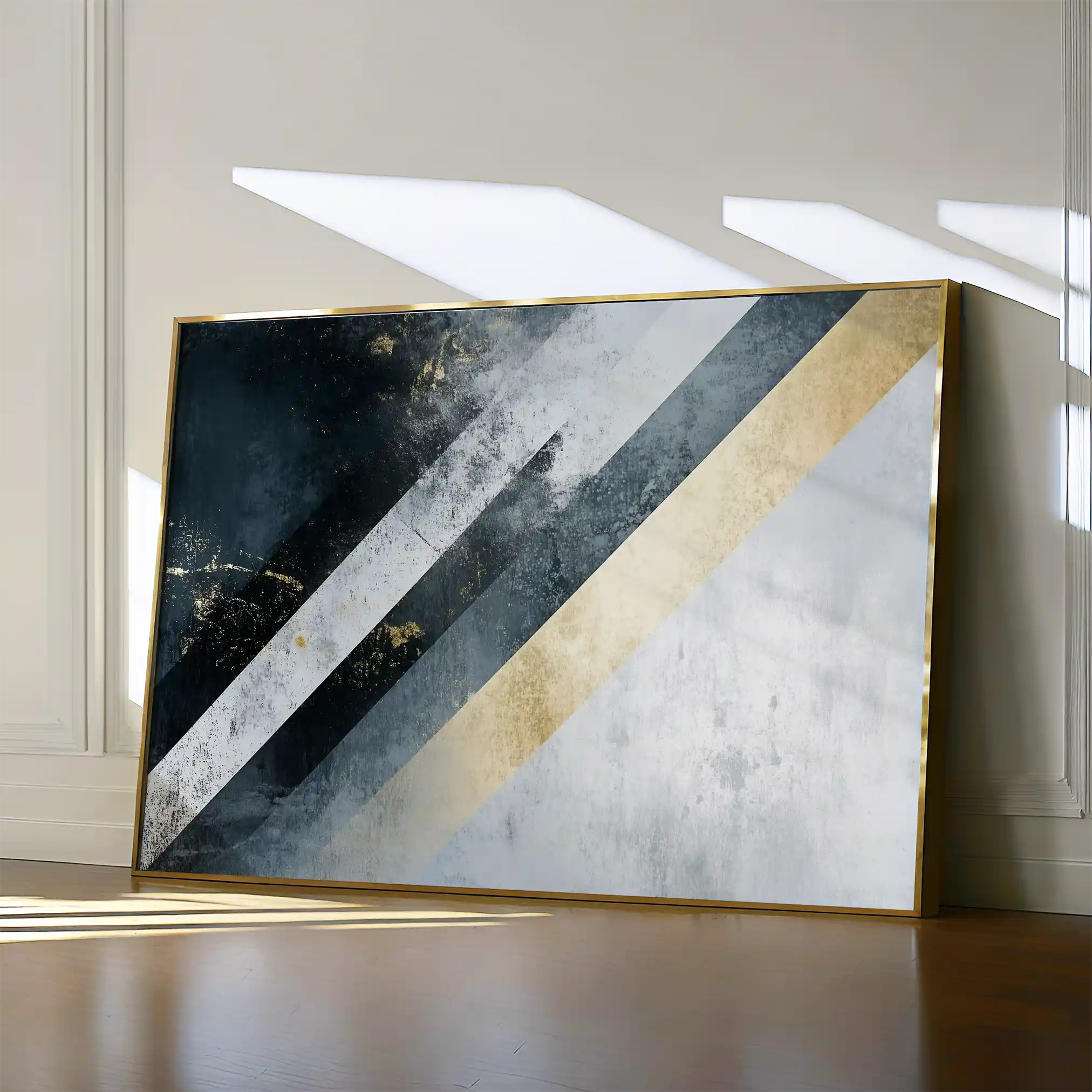 Abstract 548 Canvas Art 60 x 40 cm / Black