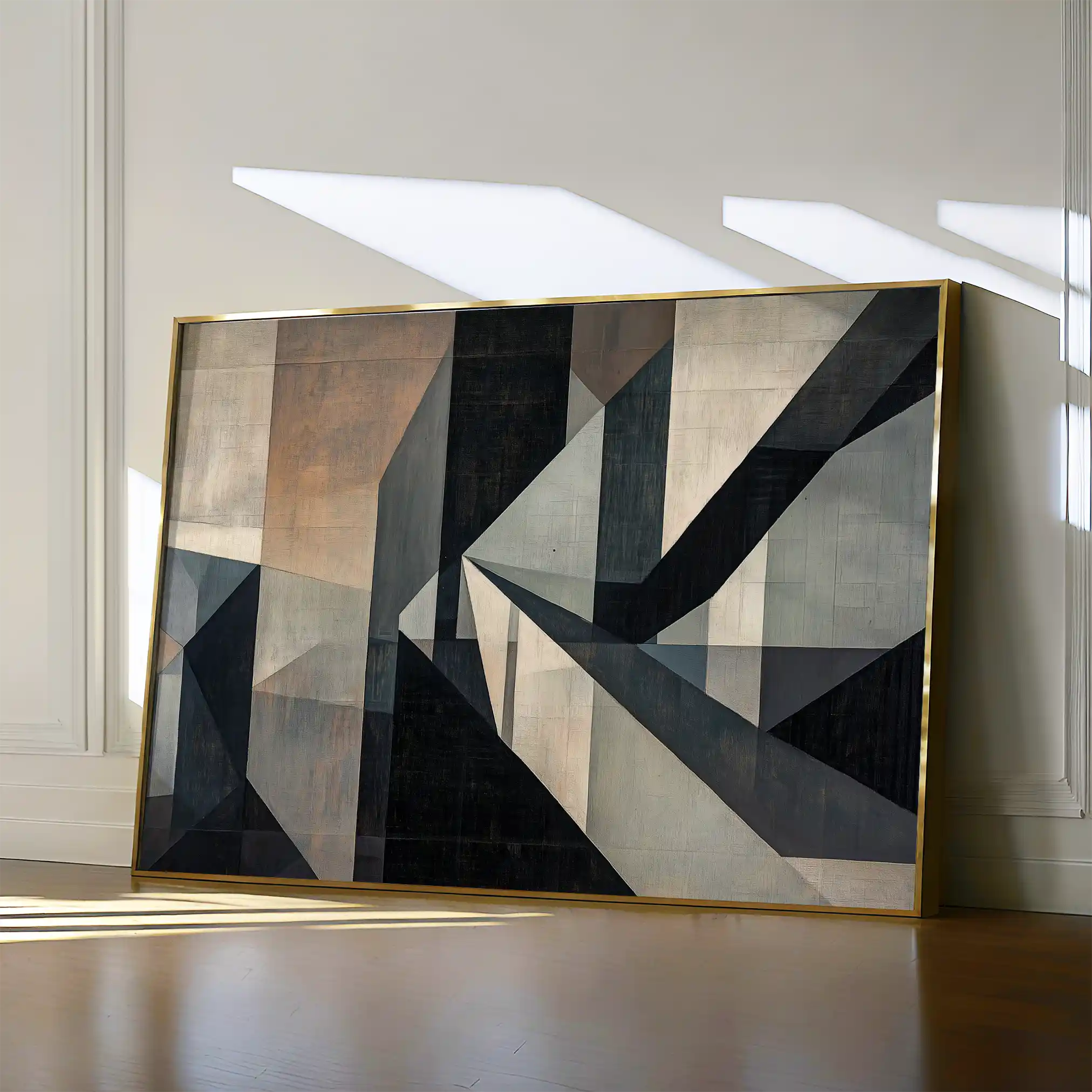 Abstract 549 Canvas Art 60 x 40 cm / Black