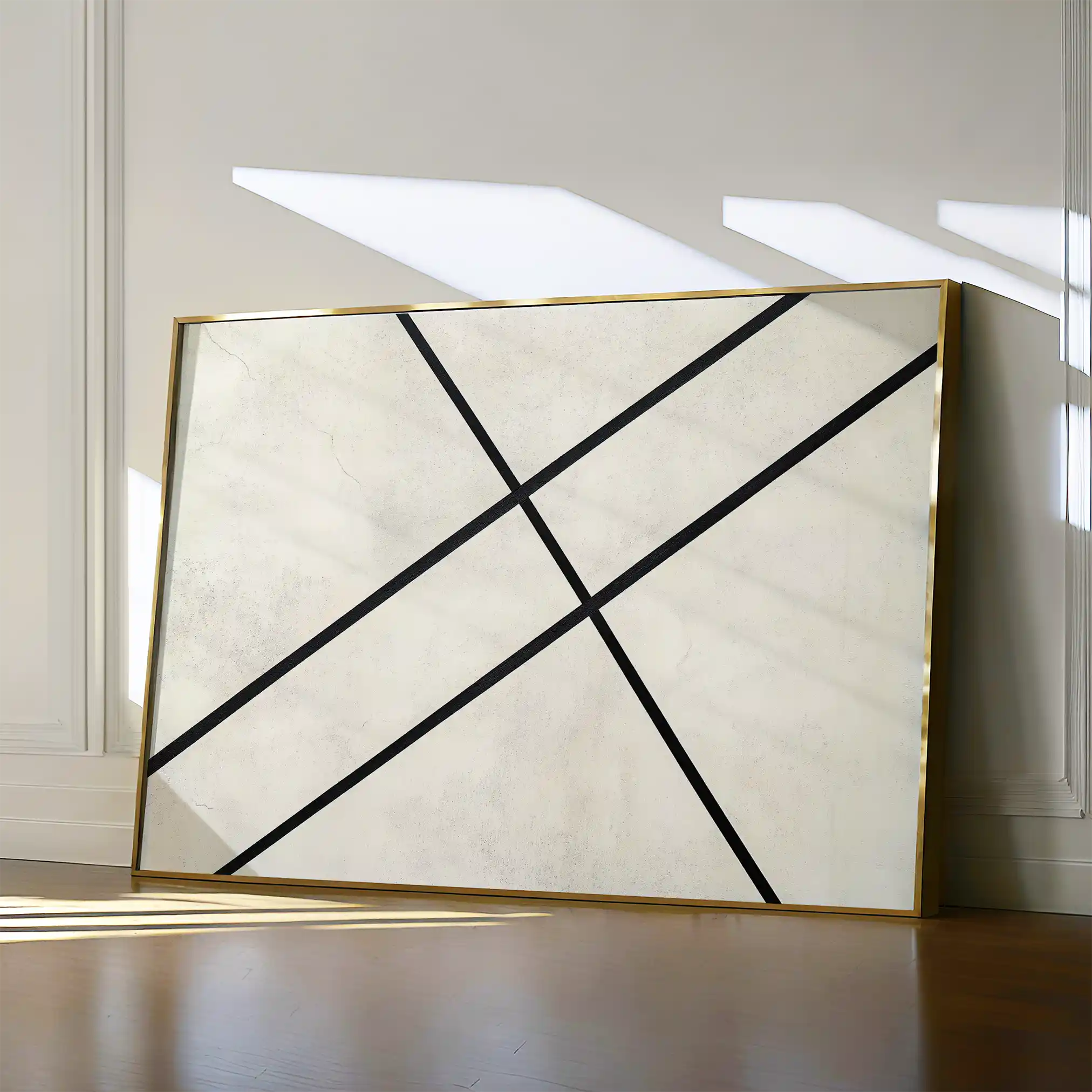 Abstract 551 Canvas Art 60 x 40 cm / Black