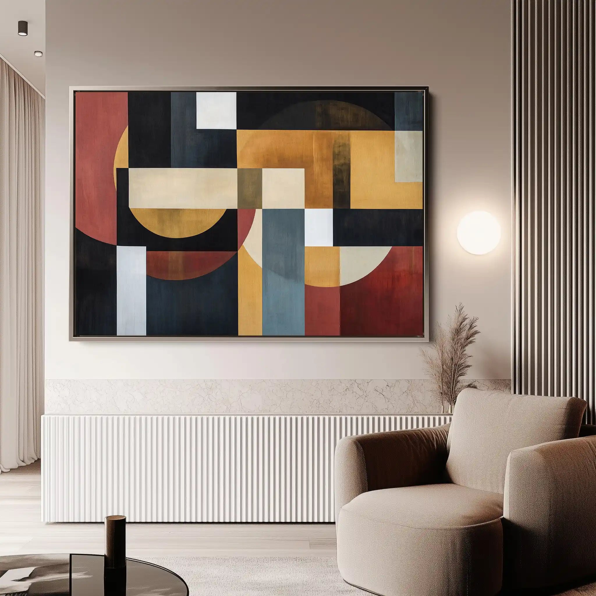 Abstract 553 Canvas Art 60 x 40 cm / Black