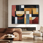Abstract 553 Canvas Art 60 x 40 cm / Black