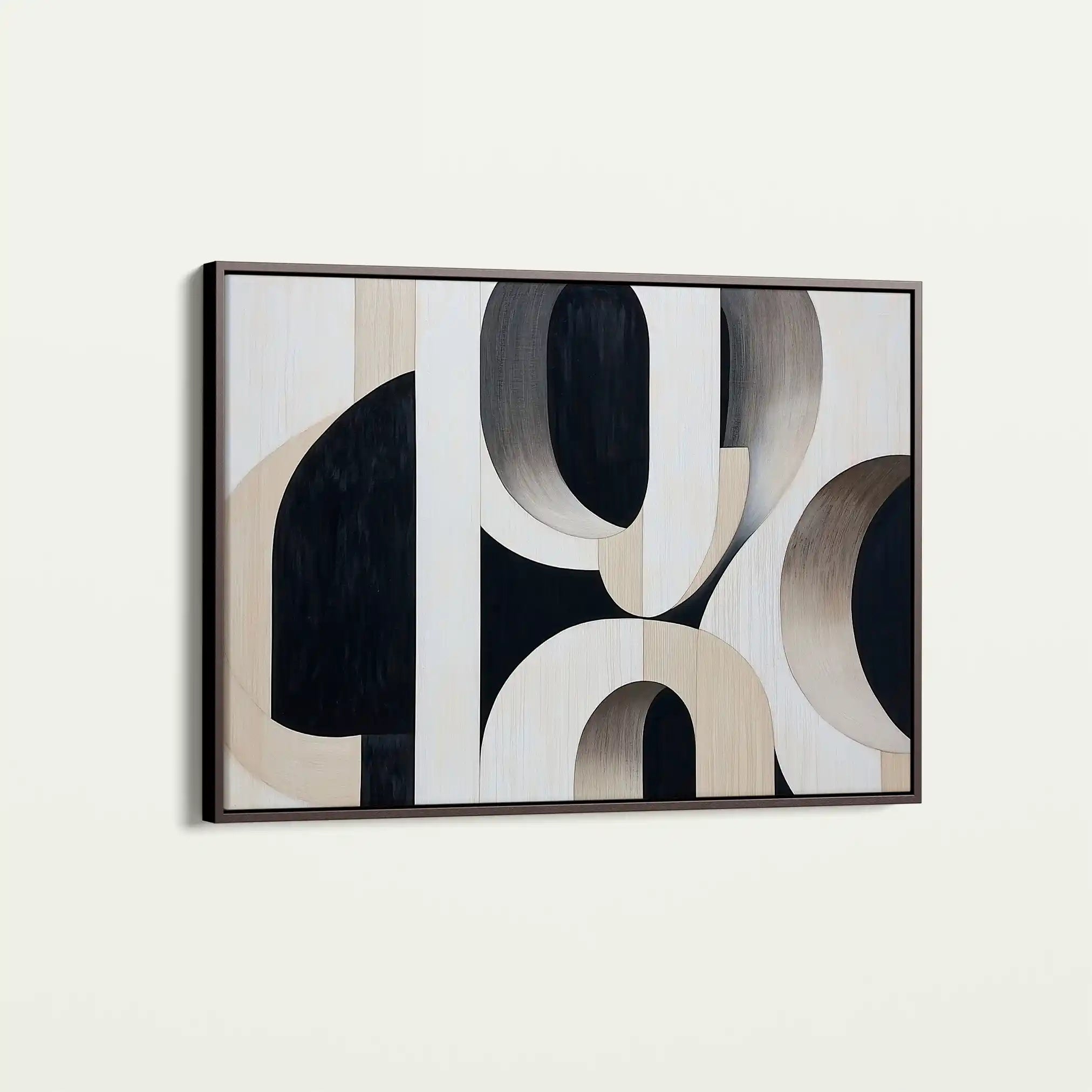 Abstract 554 Canvas Art 60 x 40 cm / Black