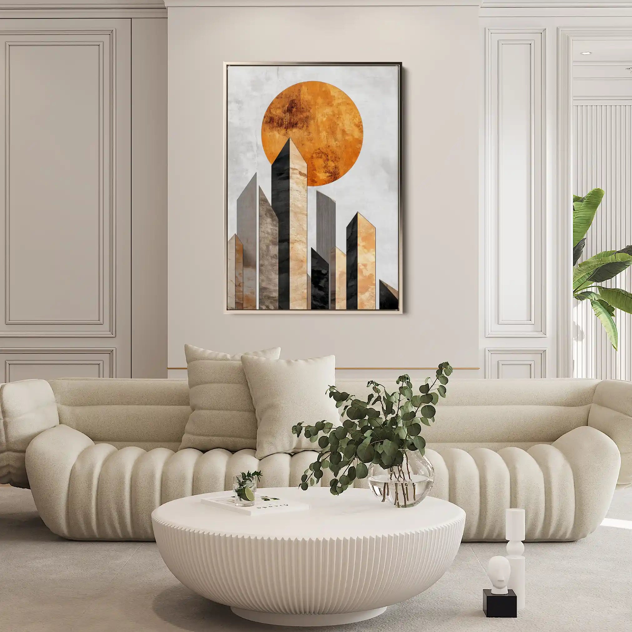 Abstract 555 Canvas Art 60 x 40 cm / Black