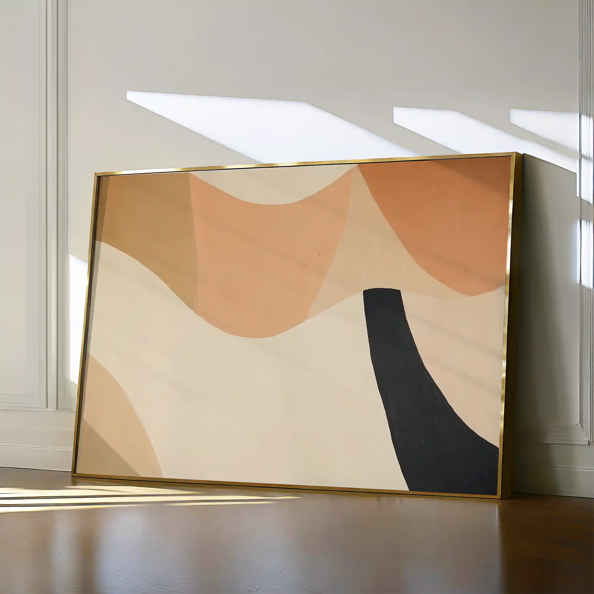 Abstract 560 Canvas Art 60 x 40 cm / Black