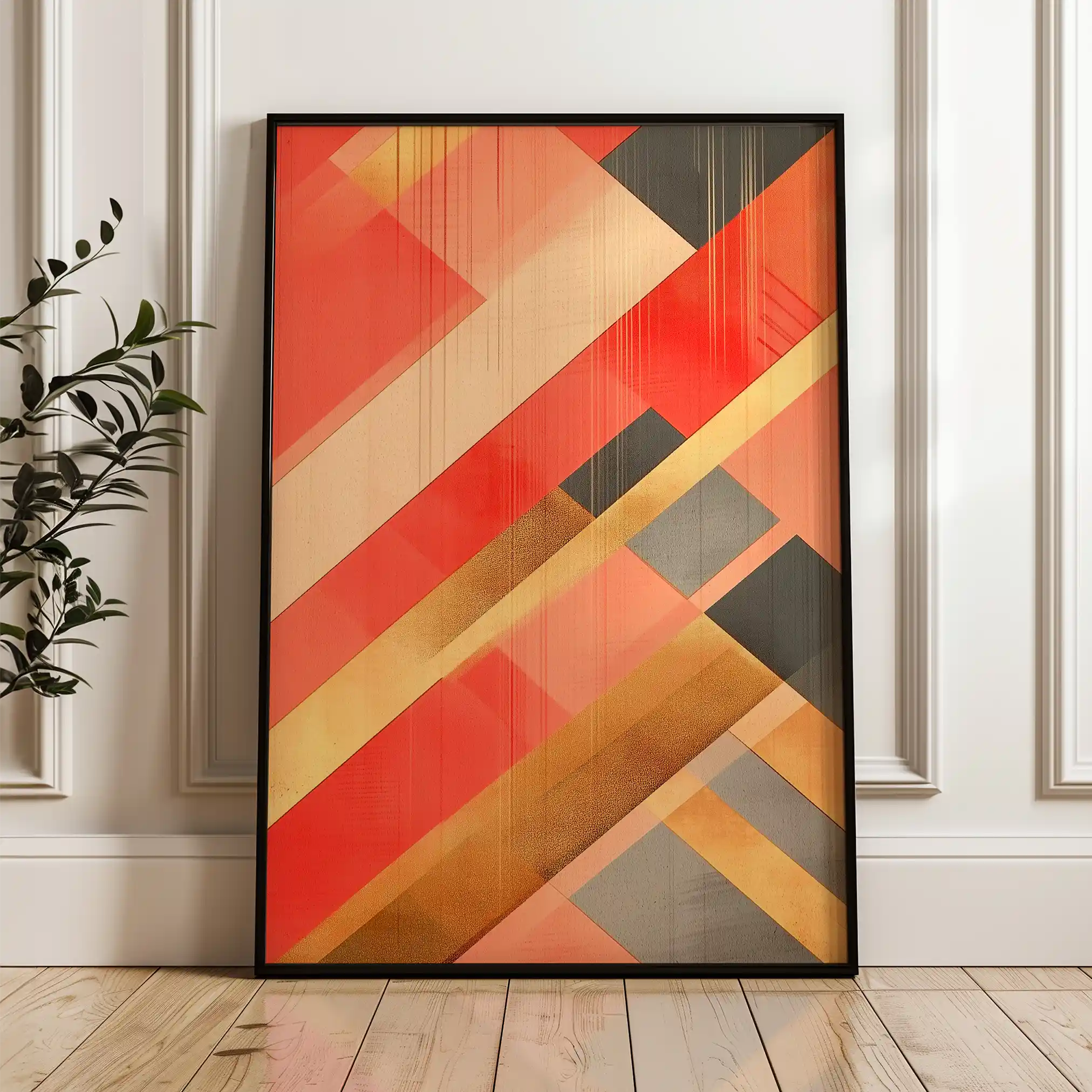 Abstract 562 Canvas Art 60 x 40 cm / Black