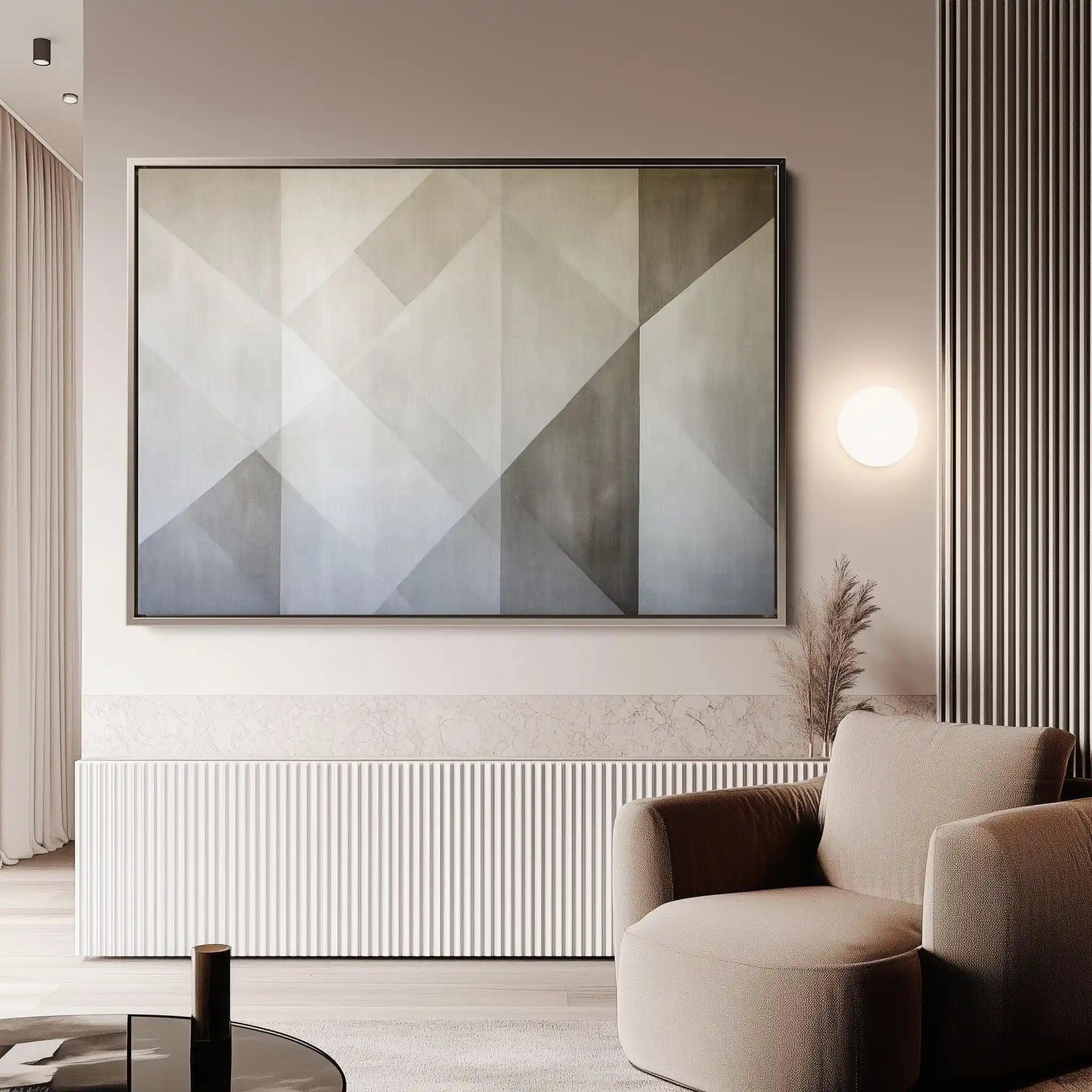 Abstract 564 Canvas Art 60 x 40 cm / Black