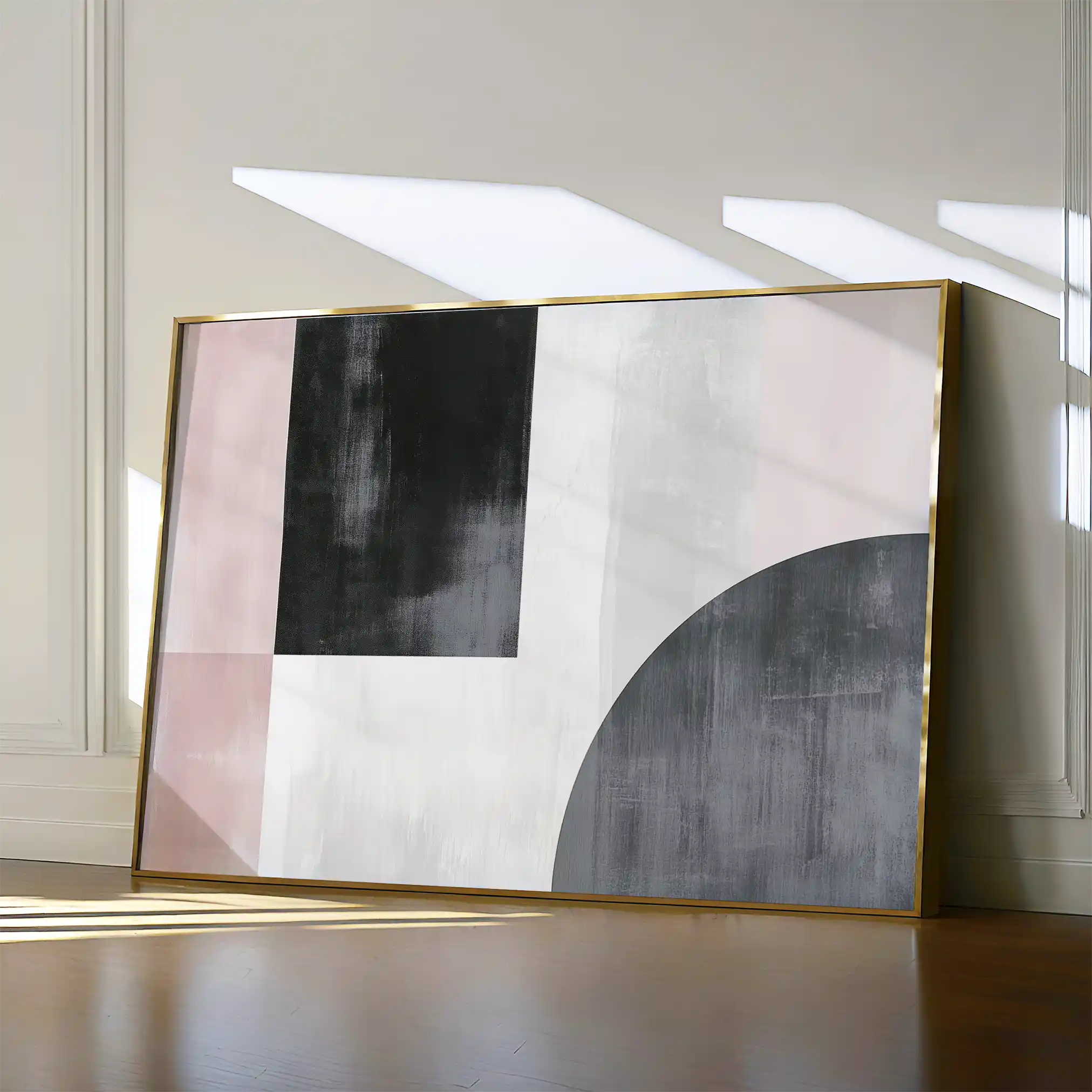 Abstract 566 Canvas Art 60 x 40 cm / Black