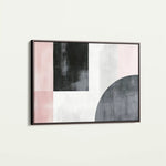 Abstract 566 Canvas Art 60 x 40 cm / Black