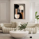 Abstract 568 Canvas Art 60 x 40 cm / Black