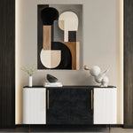 Abstract 568 Canvas Art 60 x 40 cm / Black