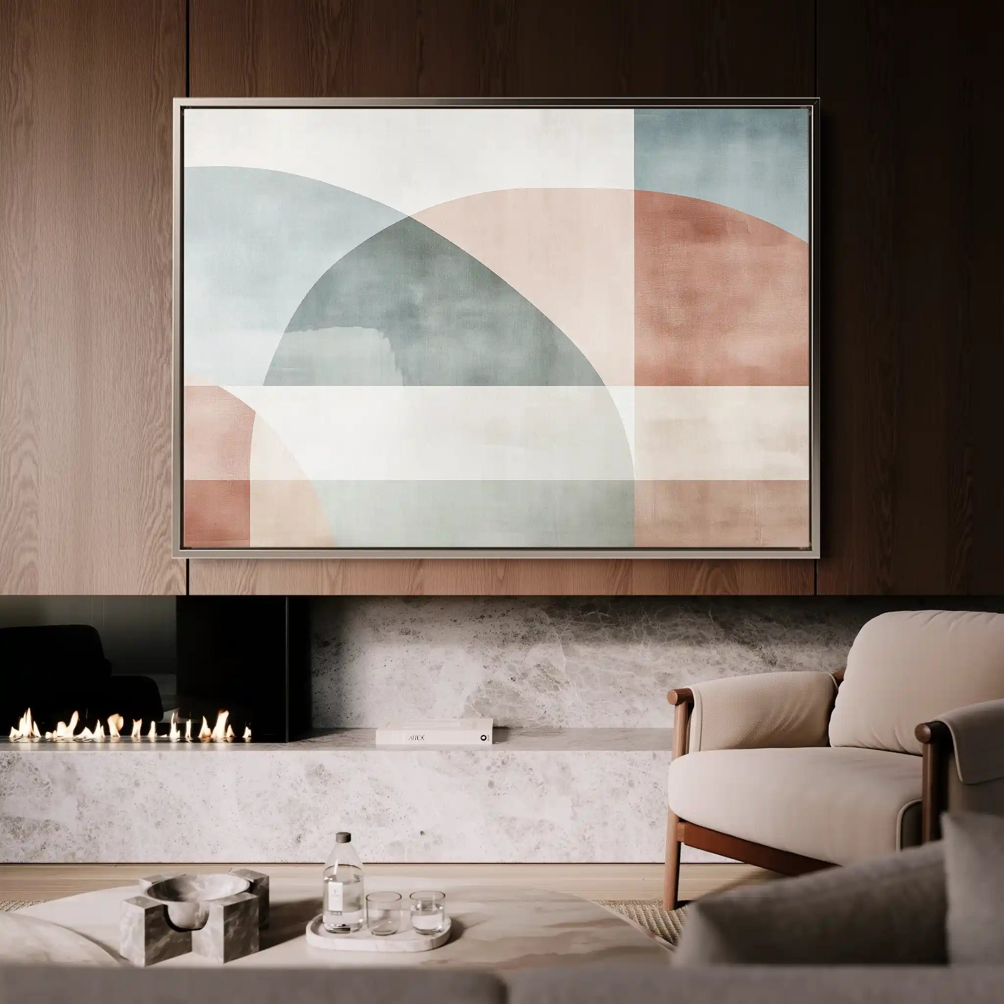 Abstract 571 Canvas Art 60 x 40 cm / Black