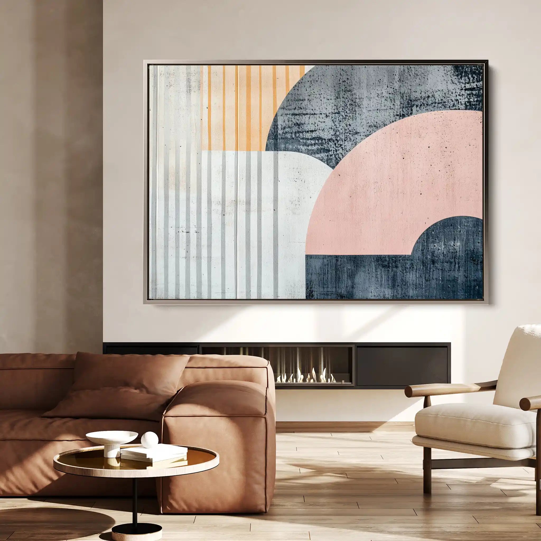 Abstract 572 Canvas Art 60 x 40 cm / Black
