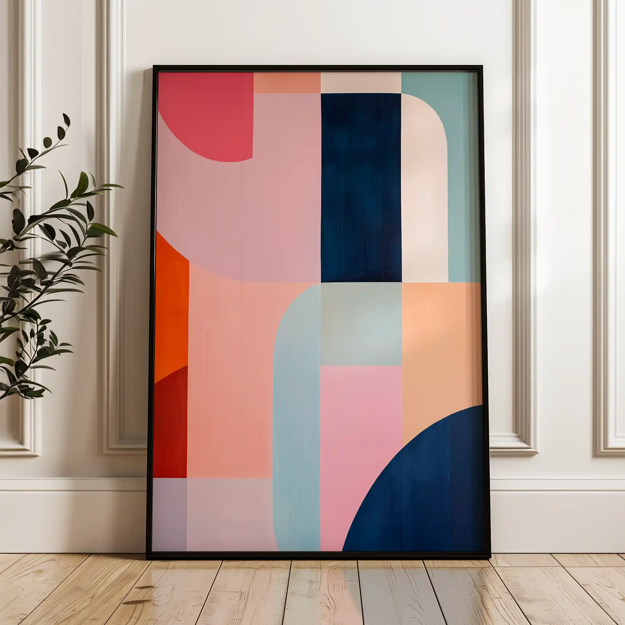 Abstract 573 Canvas Art 60 x 40 cm / Black