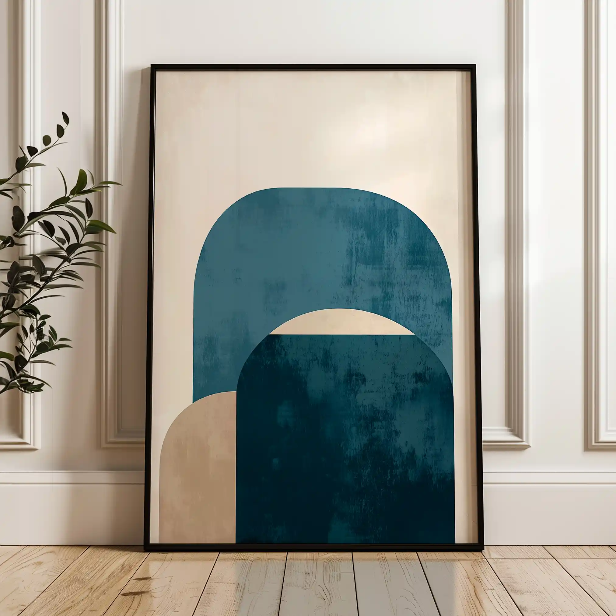 Abstract 575 Canvas Art 60 x 40 cm / Black