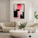 Abstract 576 Canvas Art 60 x 40 cm / Black