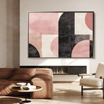Abstract 577 Canvas Art 60 x 40 cm / Black