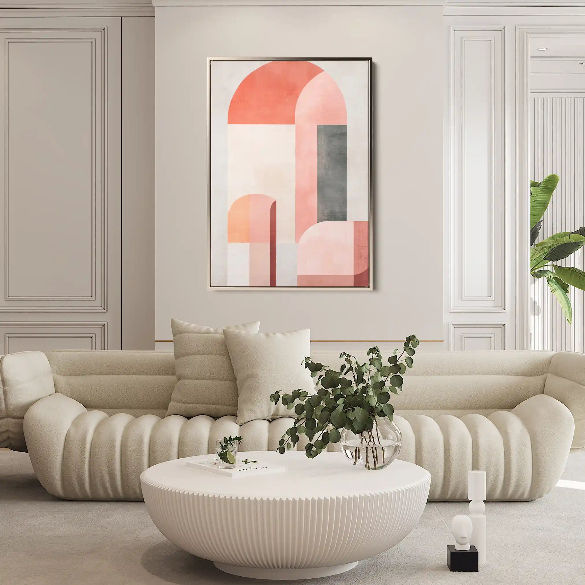 Abstract 579 Canvas Art 60 x 40 cm / Black